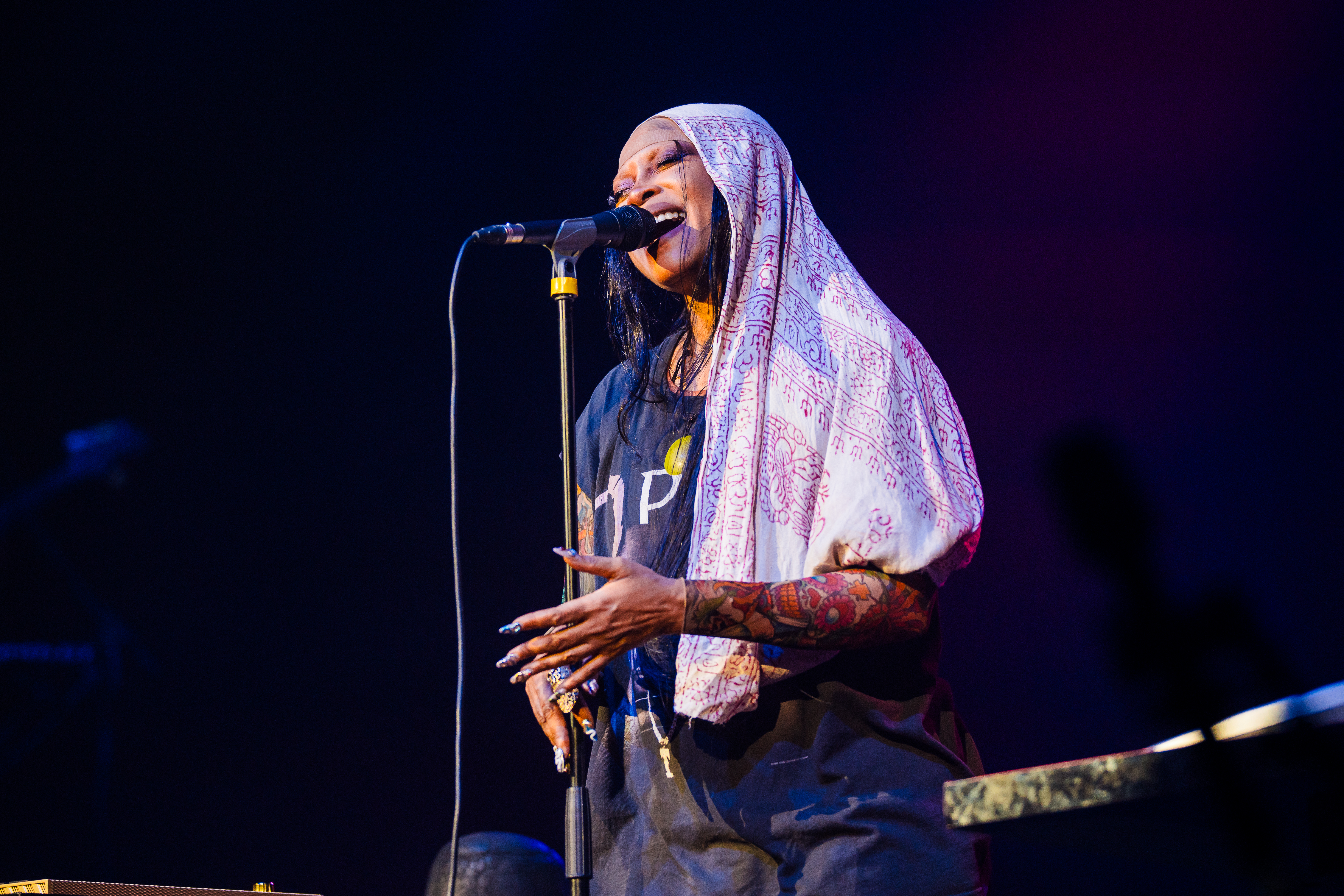 Erykah Badu em show no Espaço Unimed, em São Paulo