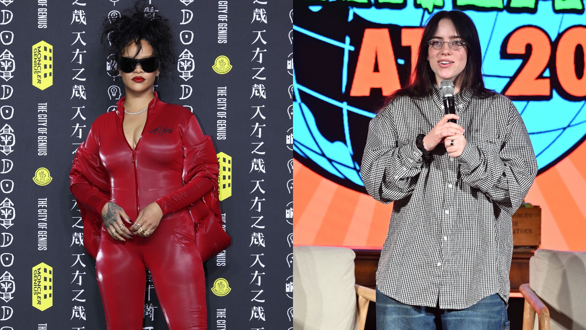 Rihanna e Billie Elish (Fotos: Getty Images)