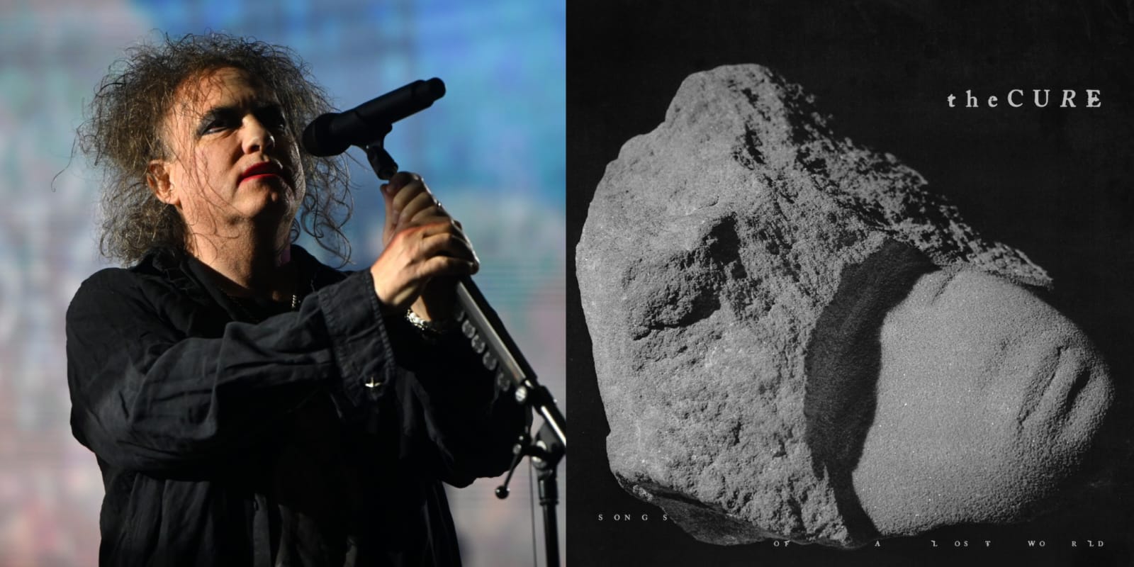 Robert Smith, do The Cure, e o álbum Songs of a Lost World (Getty Images/Reprodução)
