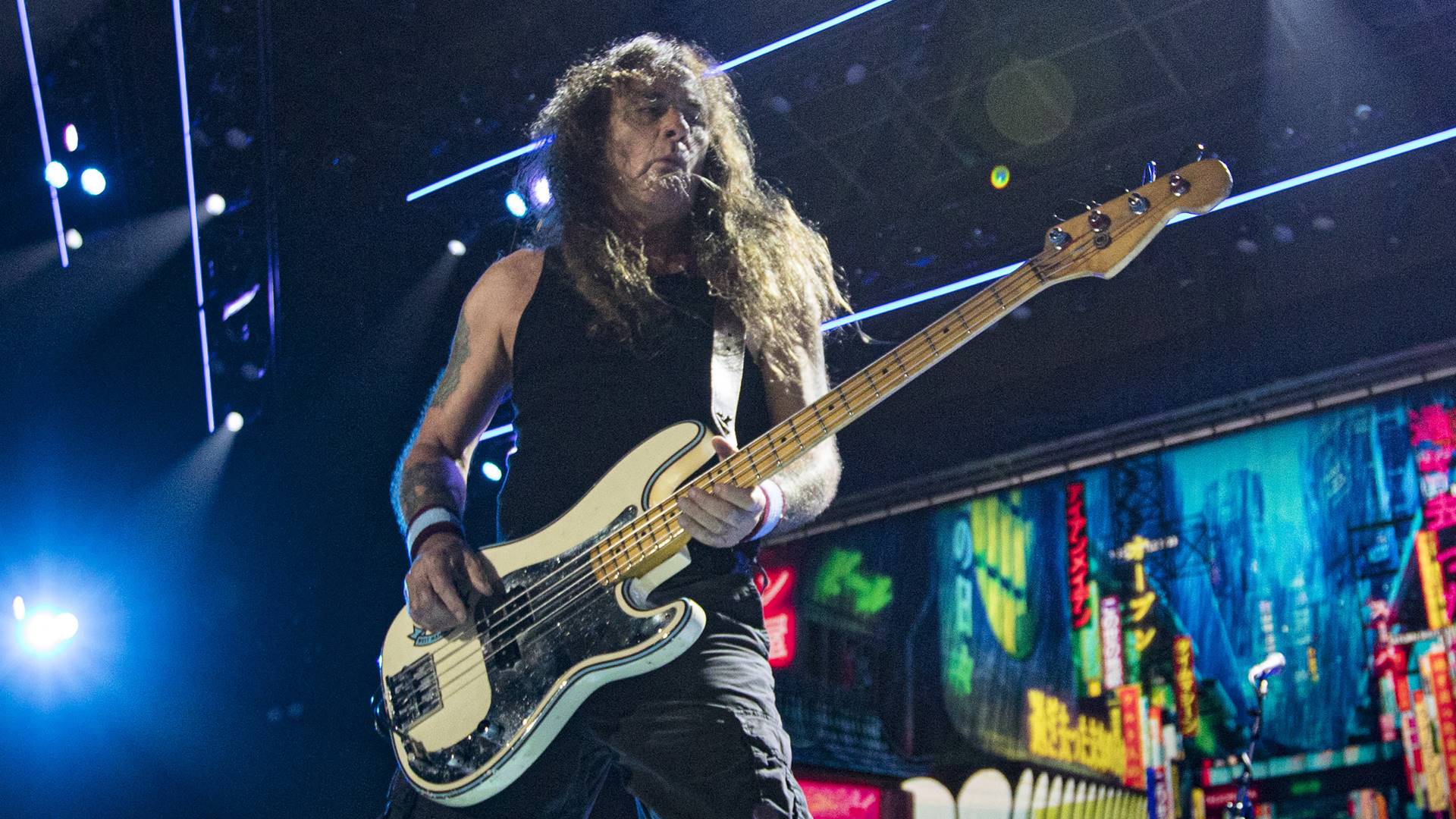 Steve Harris, baixista do Iron Maiden - Foto: Daniel Knighton / Getty Images