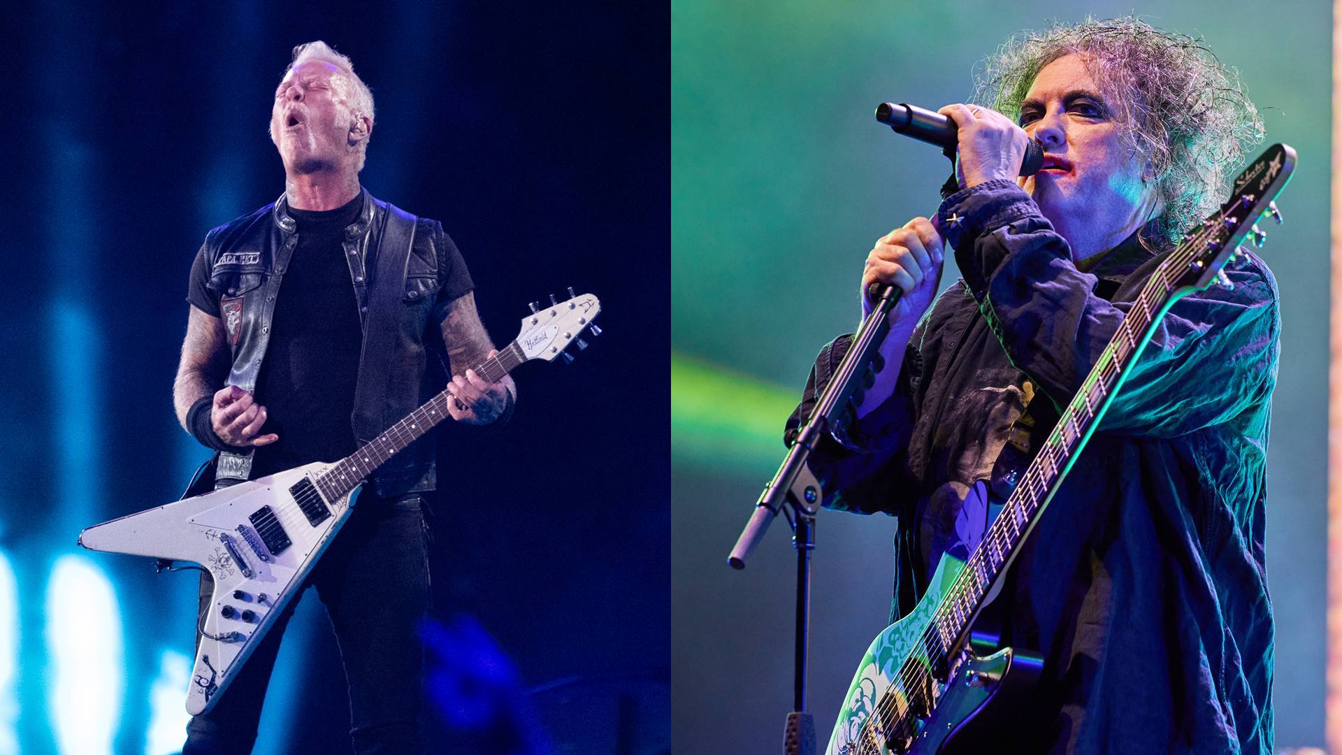 Metallica e The Cure (Fotos: Jim Bennett / Getty Images e Barry Brecheisen / WireImage)