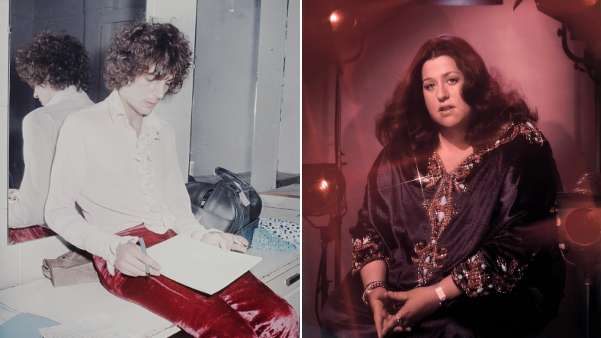 Syd Barrett e Cass Elliot (Foto: Koh Hasebe e Donaldson Collection/Getty Images)