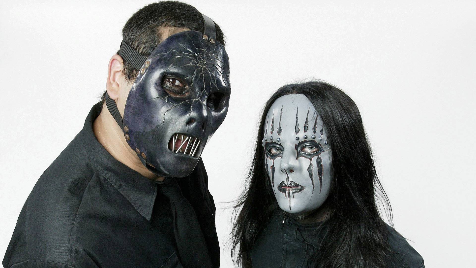 Paul Gray e Joey Jordison, do Slipknot (Foto: Mick Hutson / Redferns)