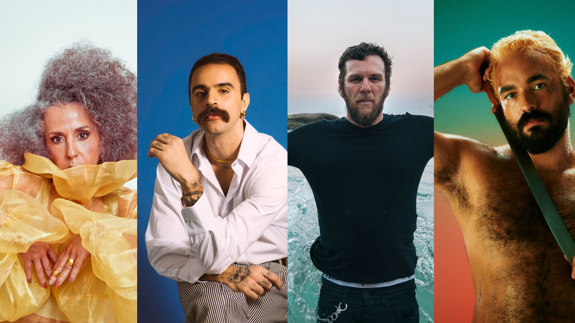 Iara Rennó (Foto: Sillas H), Rodrigo Alarcon (Foto: Fernanda Tiné), Otto (Foto: Rafa Rocha) e Totô de Babalong (Foto: Juliana Rocha)