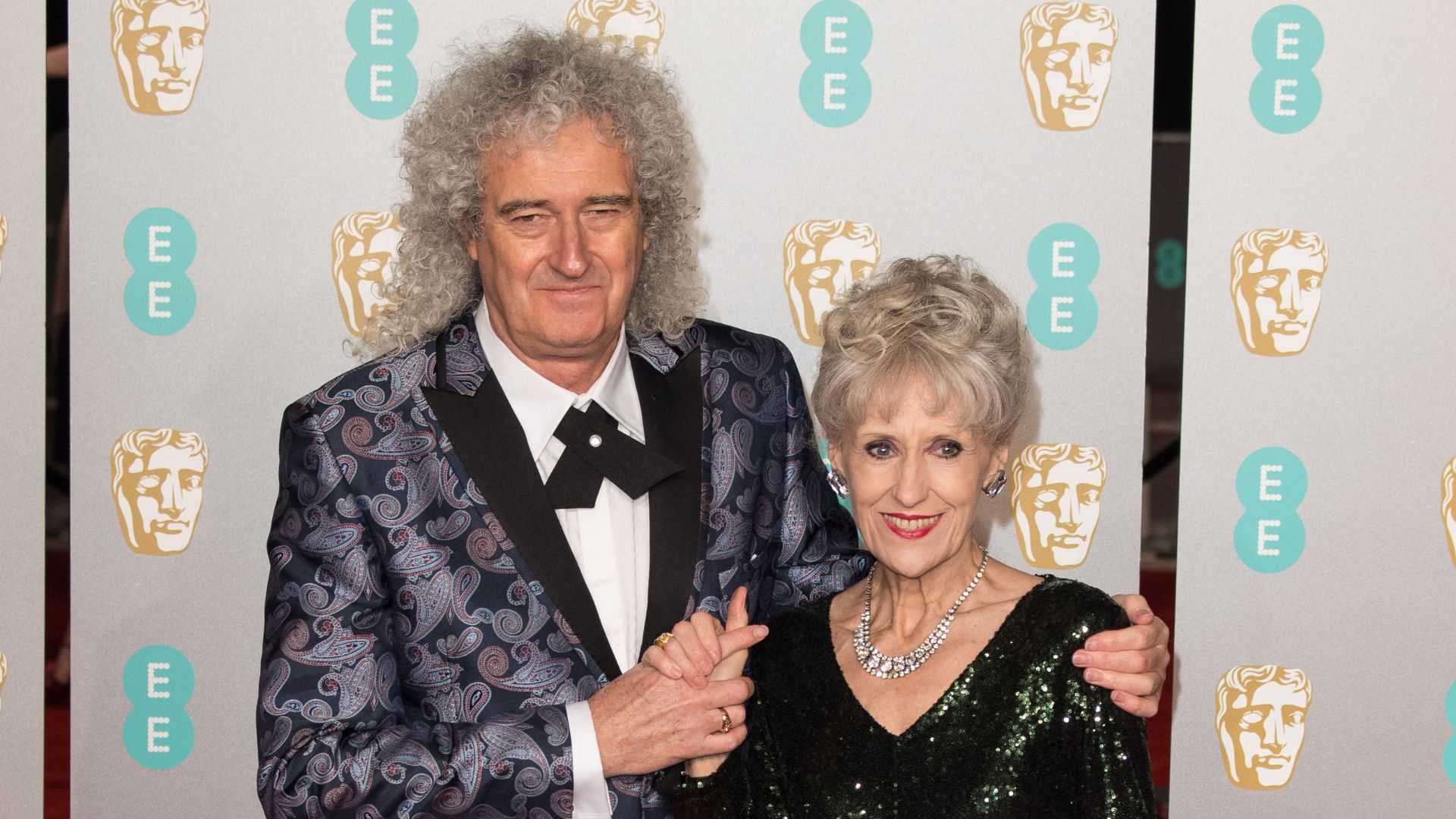 Brian May com a esposa, Anita Dobson (Foto: Jeff Spicer/Getty Images)