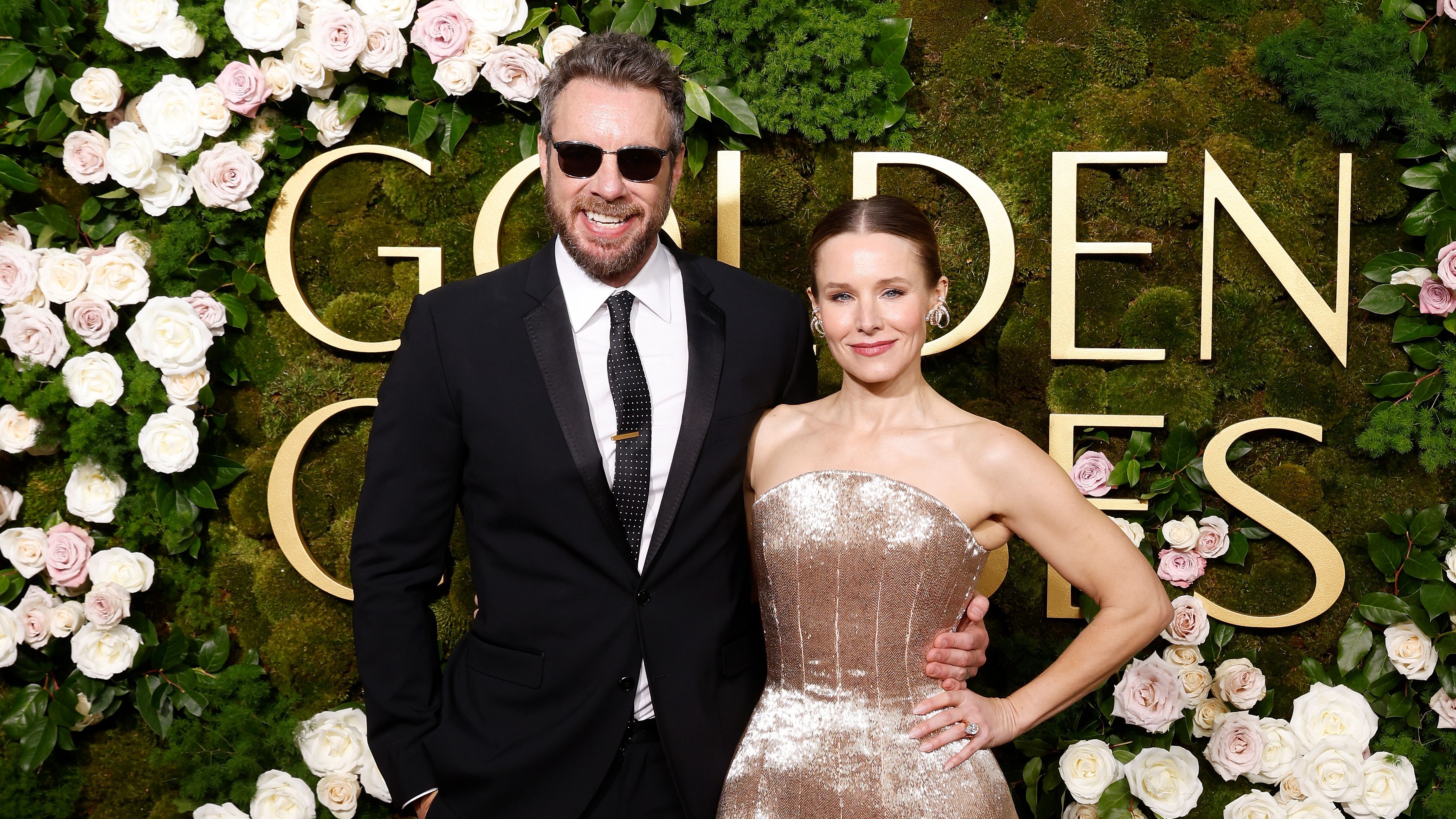 Dax Shepard e Kristen Bell no Globo de Ouro (Foto: Taylor Hill/FilmMagic)