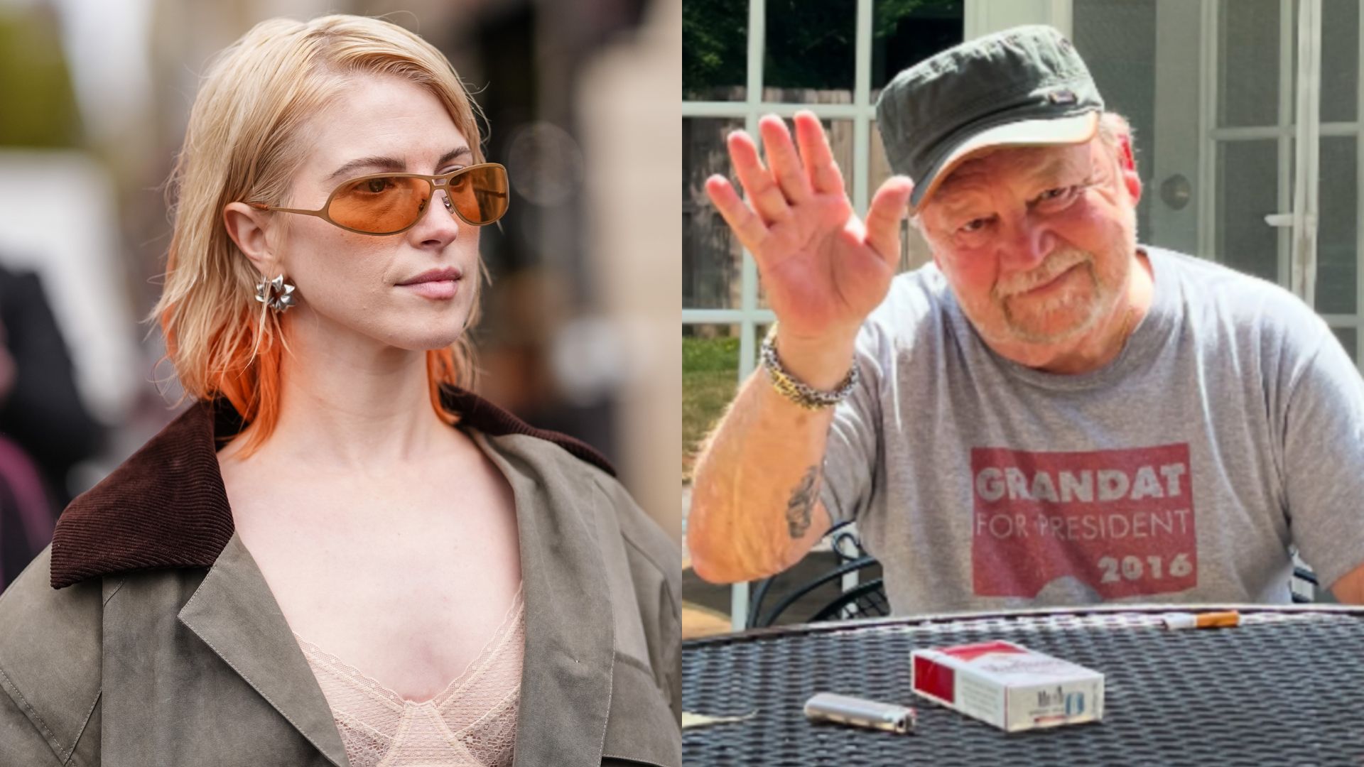 Hayley Williams (Foto: Edward Berthelot/Getty Images) e Rusty Williams (Foto: Reprodução/Instagram)