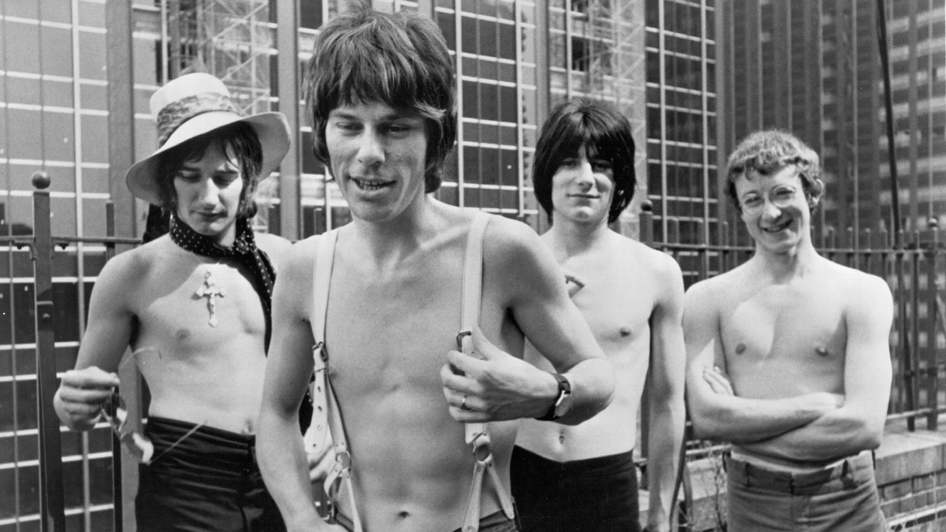 Jeff Beck Group em 1968: D-E Rod Stewart, Jeff Beck, Ron Wood e Mickey Waller - Foto: Michael Ochs Archives / Getty Images