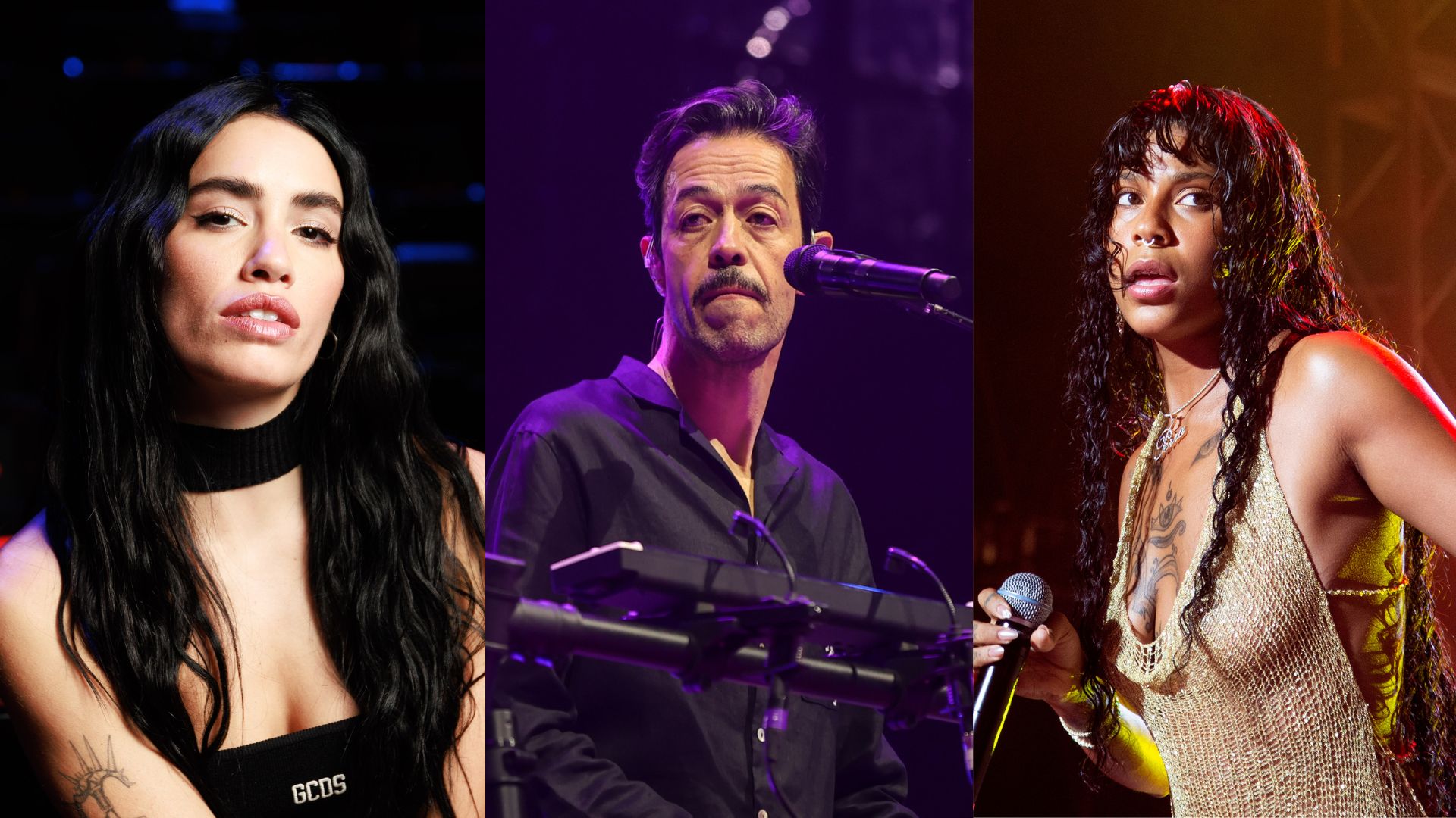 Lila, Emmanuel del Real e Tokischa (Fotos: Patricia J. Garcinuno/Getty Images | Medios y Media/Getty Images | Santiago Felipe/Getty Images)