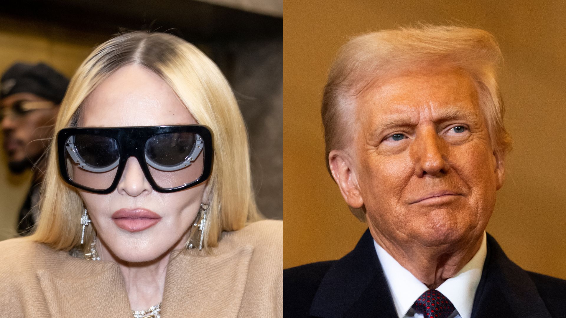 Madonna (Foto: Gilbert Carrasquillo/GC Images) | Donald Trump (Foto: Greg Nash-Pool/Getty Images)