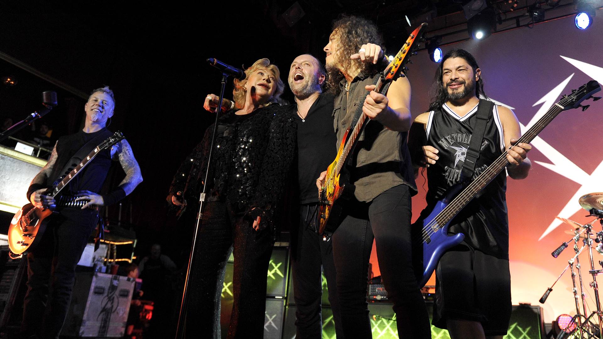 Metallica e Marianne Faithfull em 2011