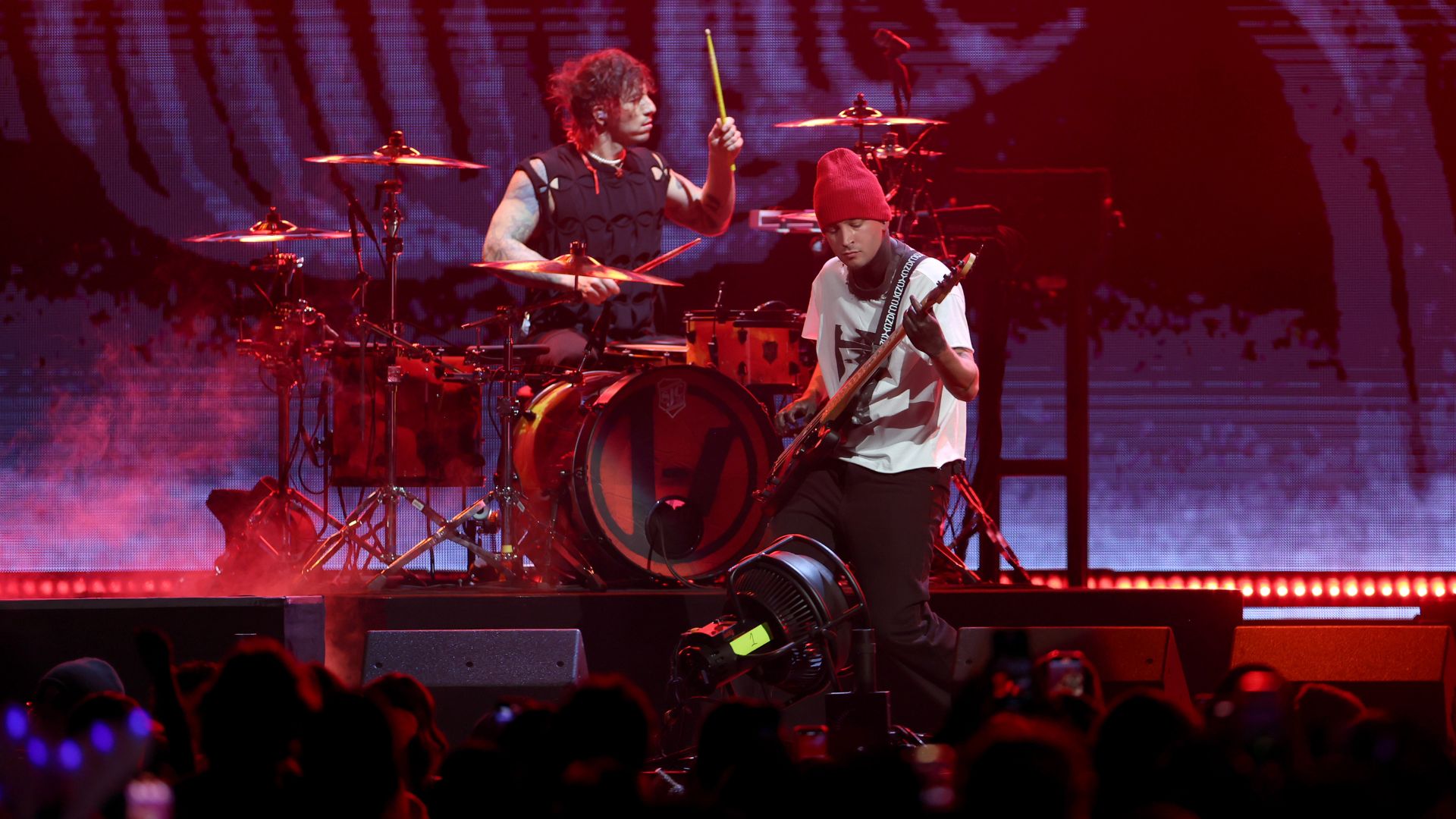Tyler Joseph e Josh Dun formam o Twenty One Pilots (Foto: Scott Eisen/Getty Images)