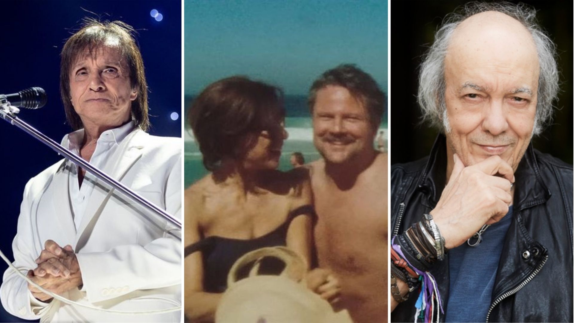 Roberto Carlos, Fernanda Torres e Selton Mello em Ainda Estou Aqui e Erasmo Carlos (Foto: Pedro Gomes/Getty Images, Divulgação e Gusto Costa)