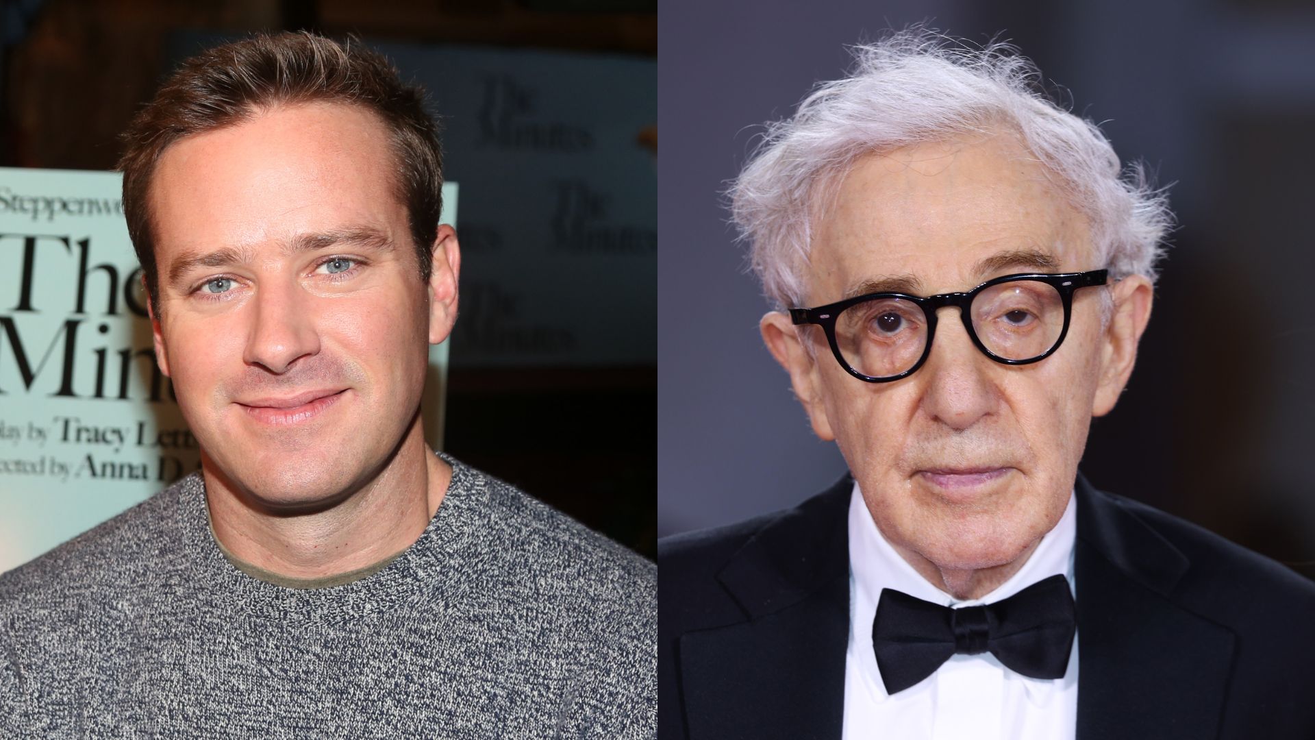Armie Hammer (Foto: Bruce Glikas/WireImage) | Woody Allen (Foto: Maria Moratti/Getty Images)