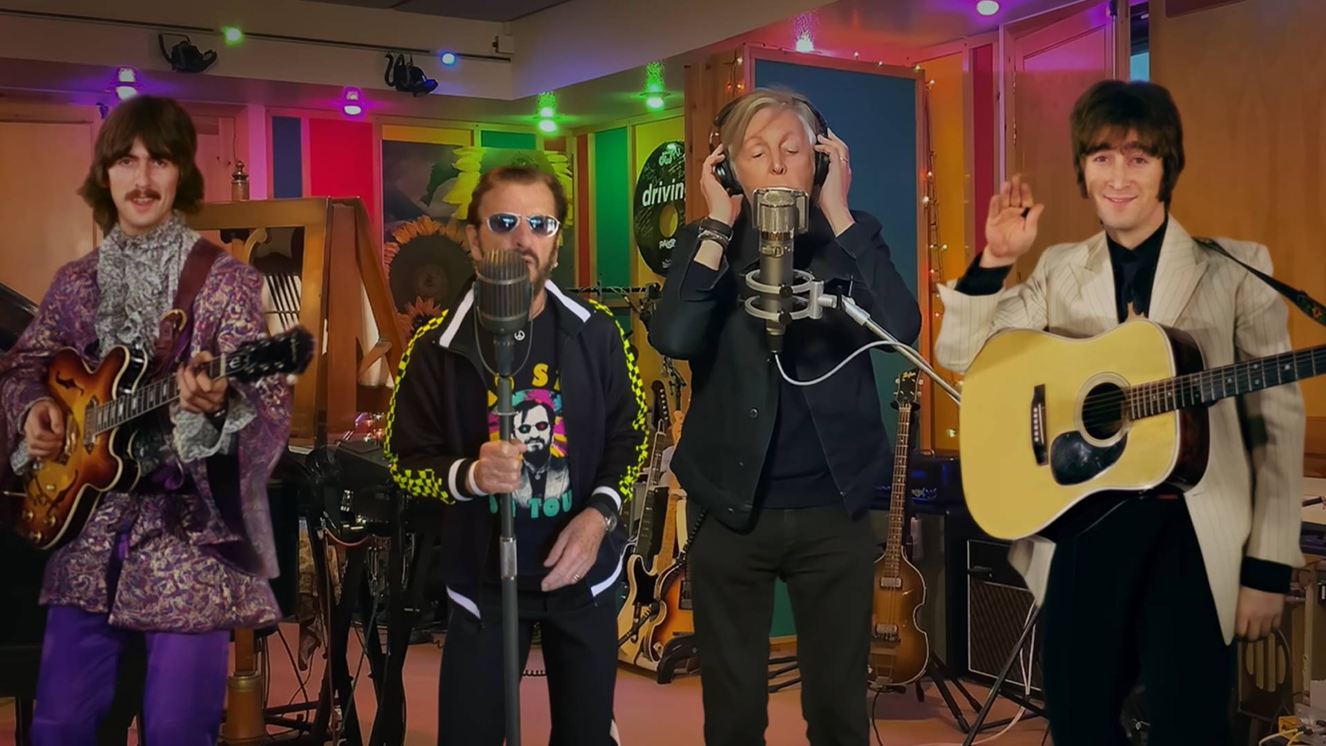 Beatles no videoclipe de "Now and Then"