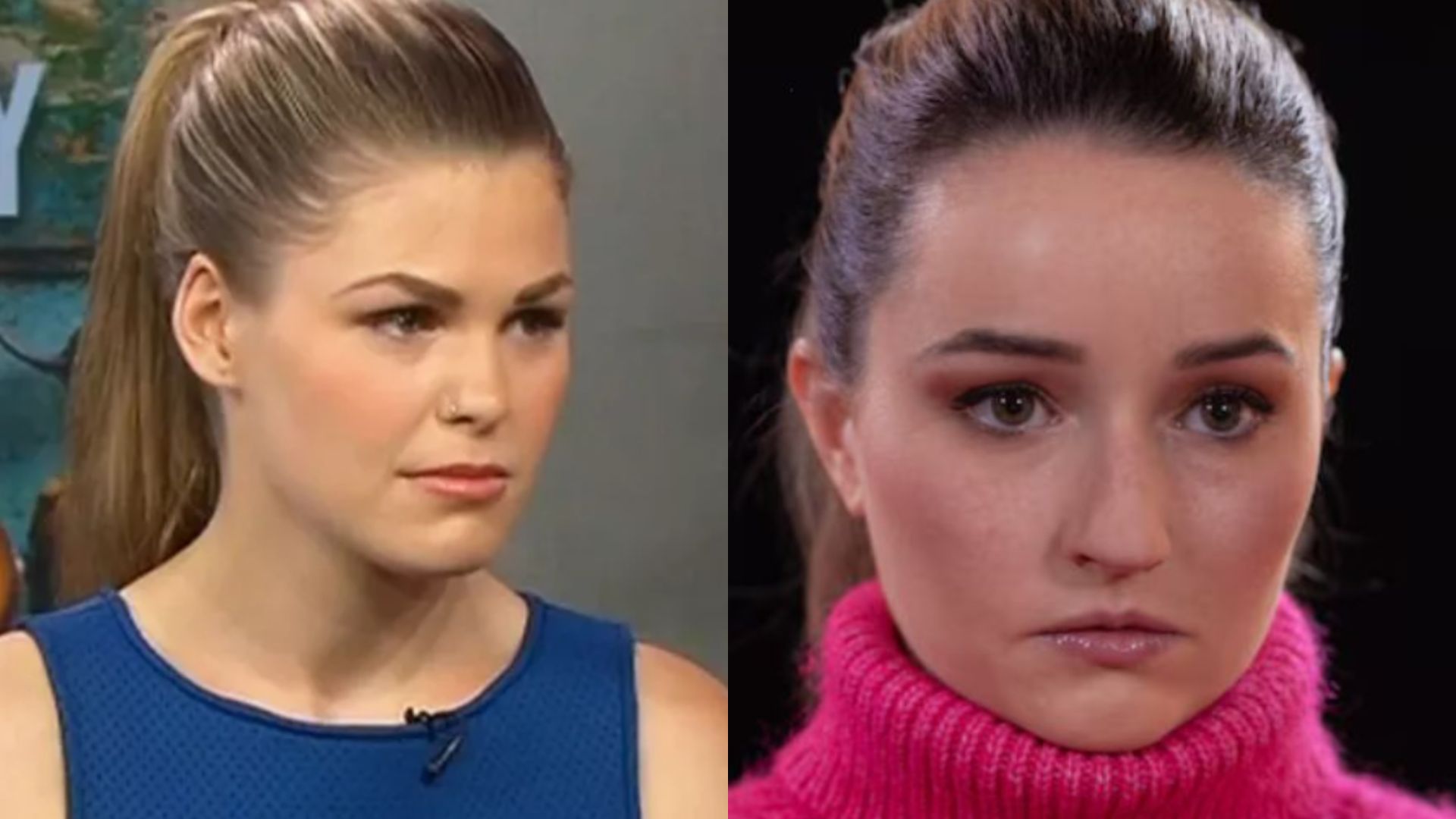 Belle Gibson e a atriz Kaitlyn Dever, que a interpreta em Vinagre de Maça (2025)
