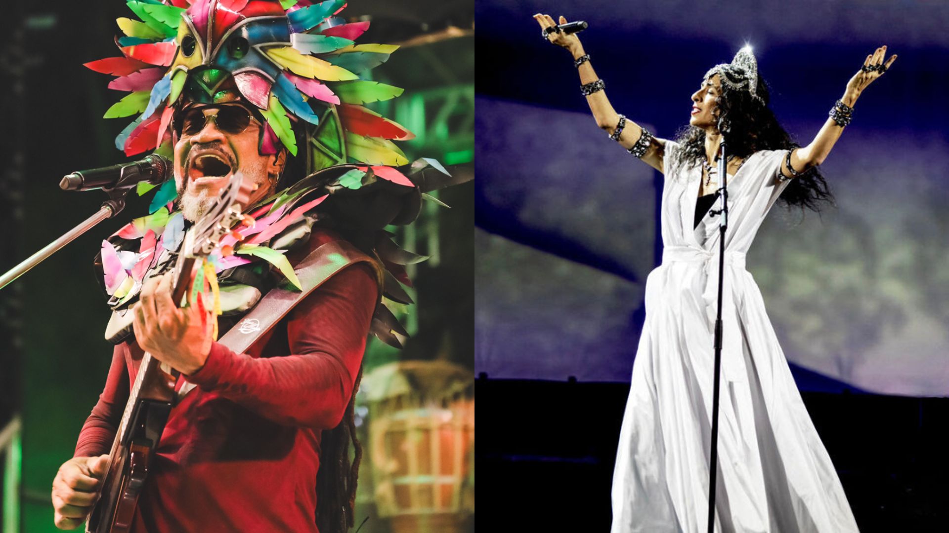 Carlinhos Brown (Foto: Lucas Leawry) e Marisa Monte (Foto divulgação)