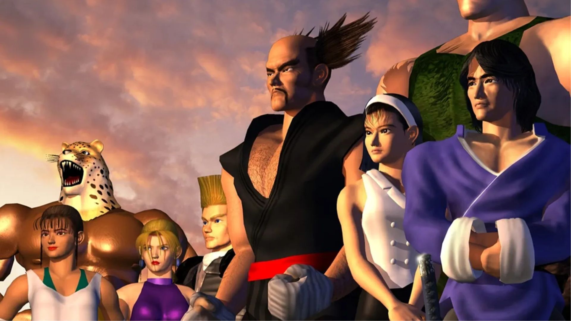 Personagens de Tekken 2, de 1995 (Foto: Reprodução/Bandai Namco)