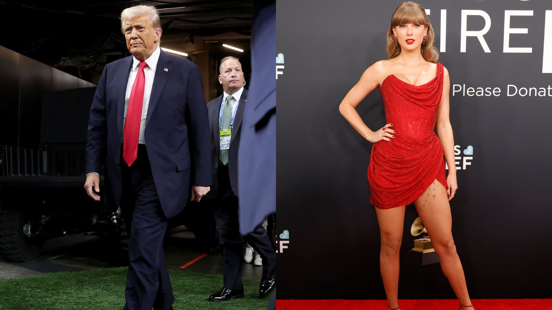 Donald Trump e Taylor Swift (Fotos: Getty Images)