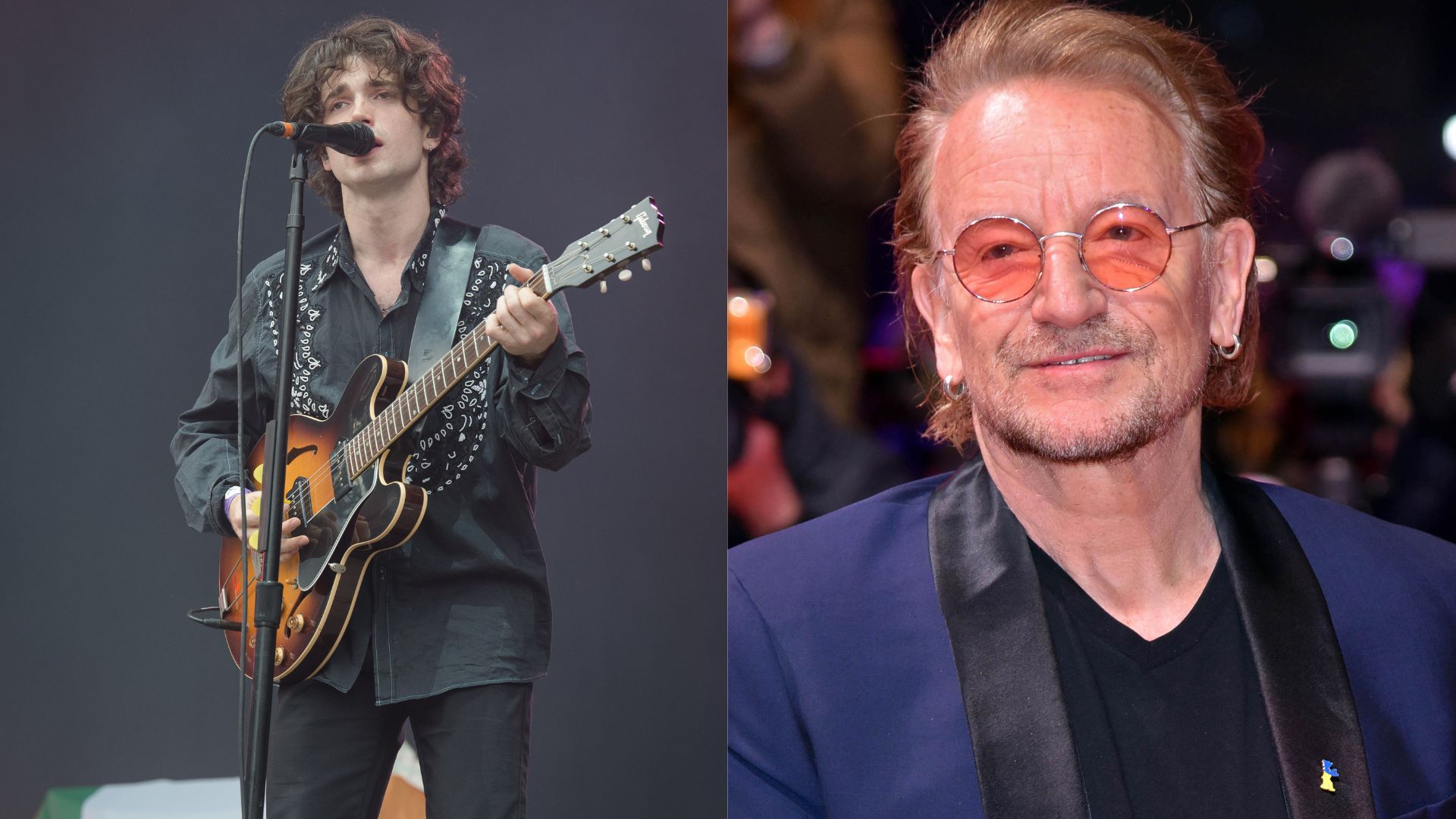 Elijah Hewson e Bono (Fotos: Getty Images)