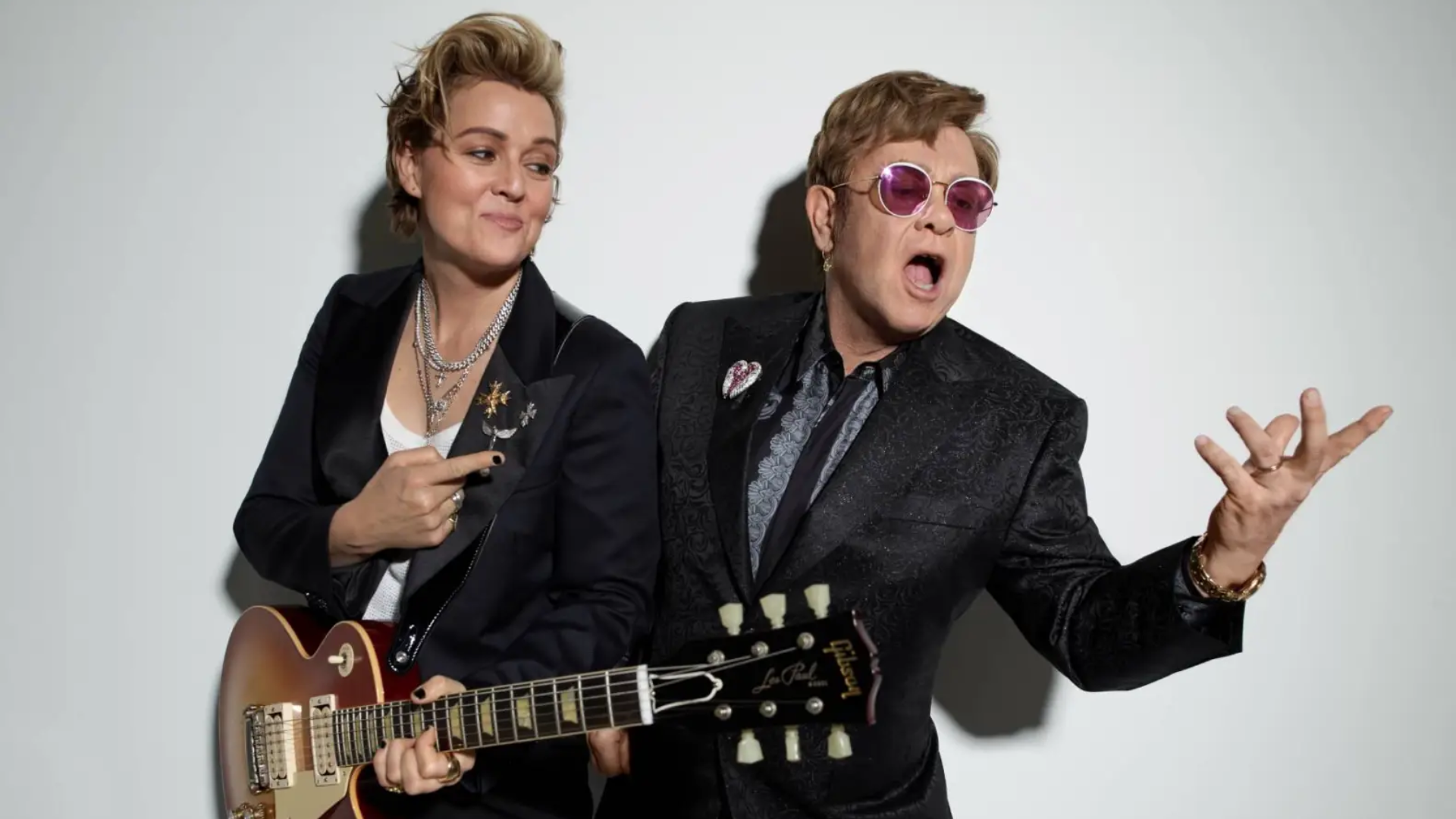 Brandi Carlile e Elton John | Foto: Peggy Sirota