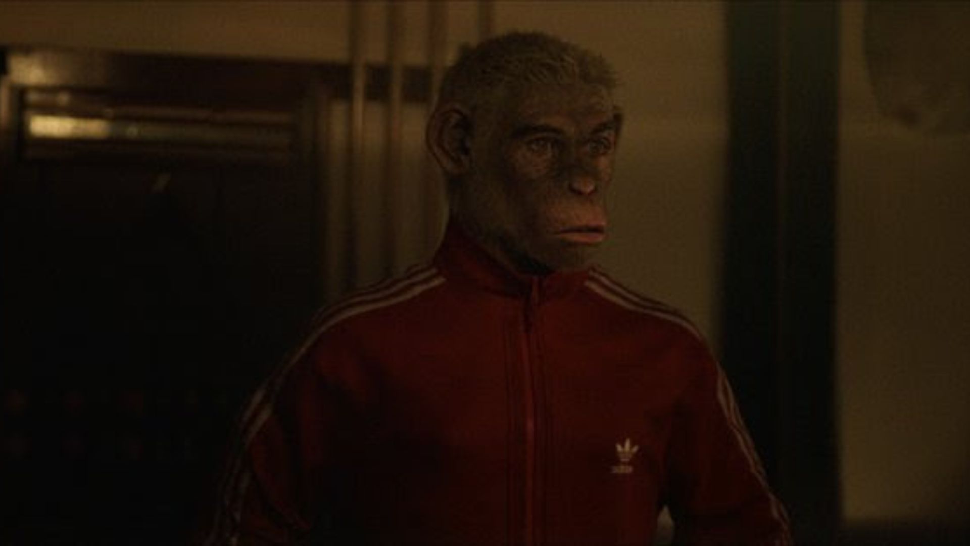 Cena do filme "Better Man - A História de Robbie Williams"