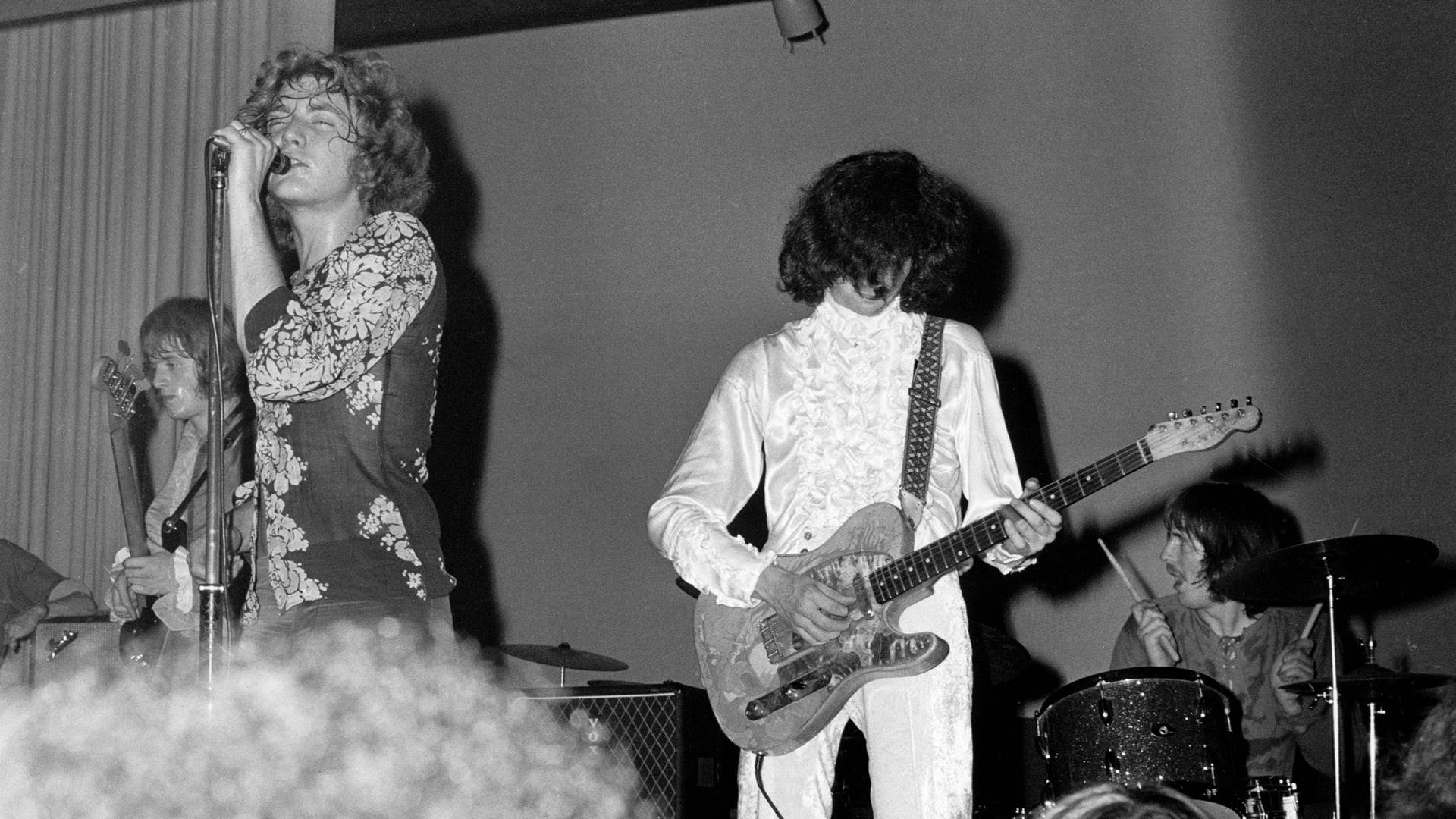 Primeiro show do Led Zeppelin (ainda como The New Yardbirds) durante show em 7 de setembro de 1968
