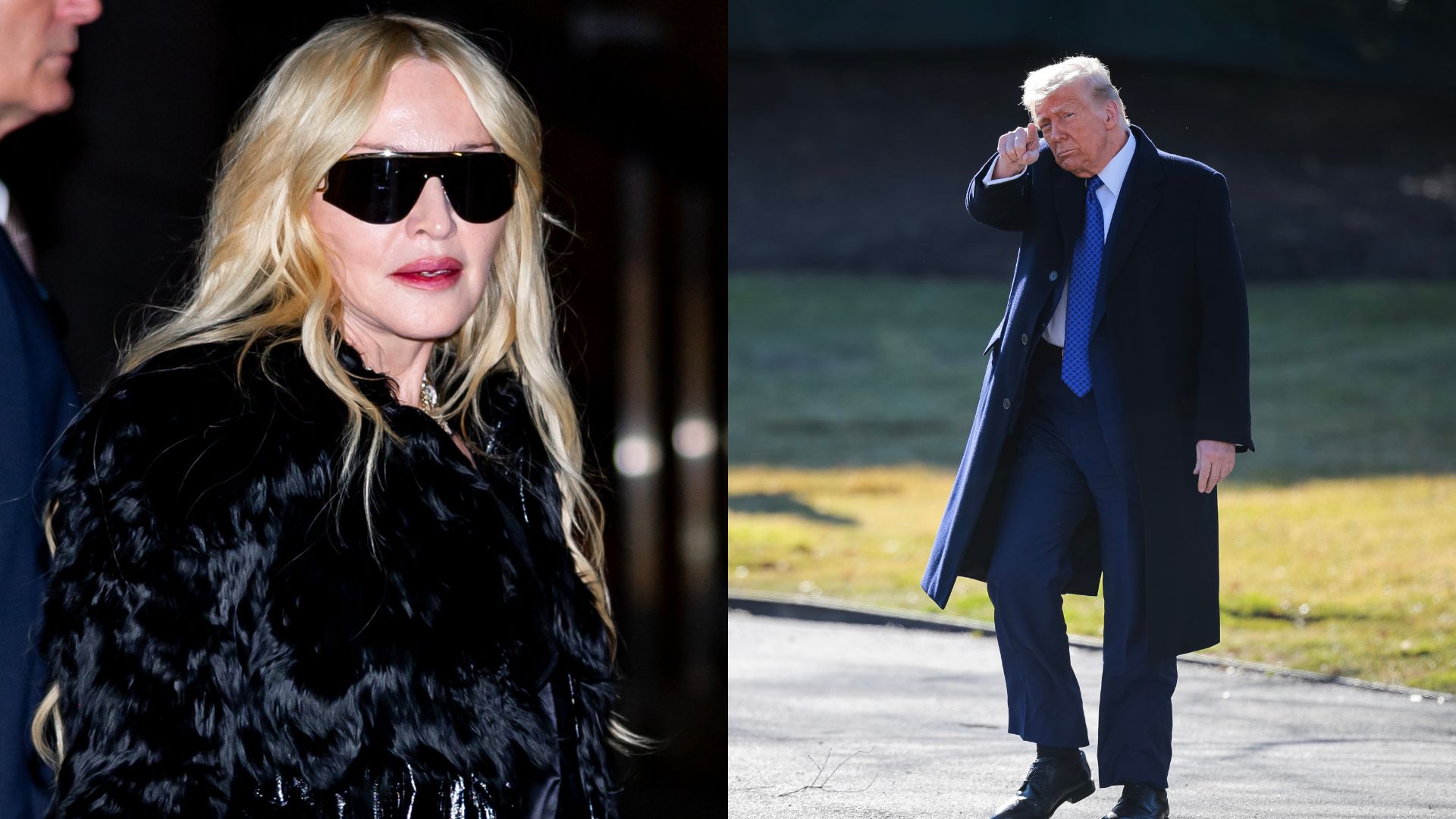 Madonna e Donald Trump (Fotos: Getty Images)