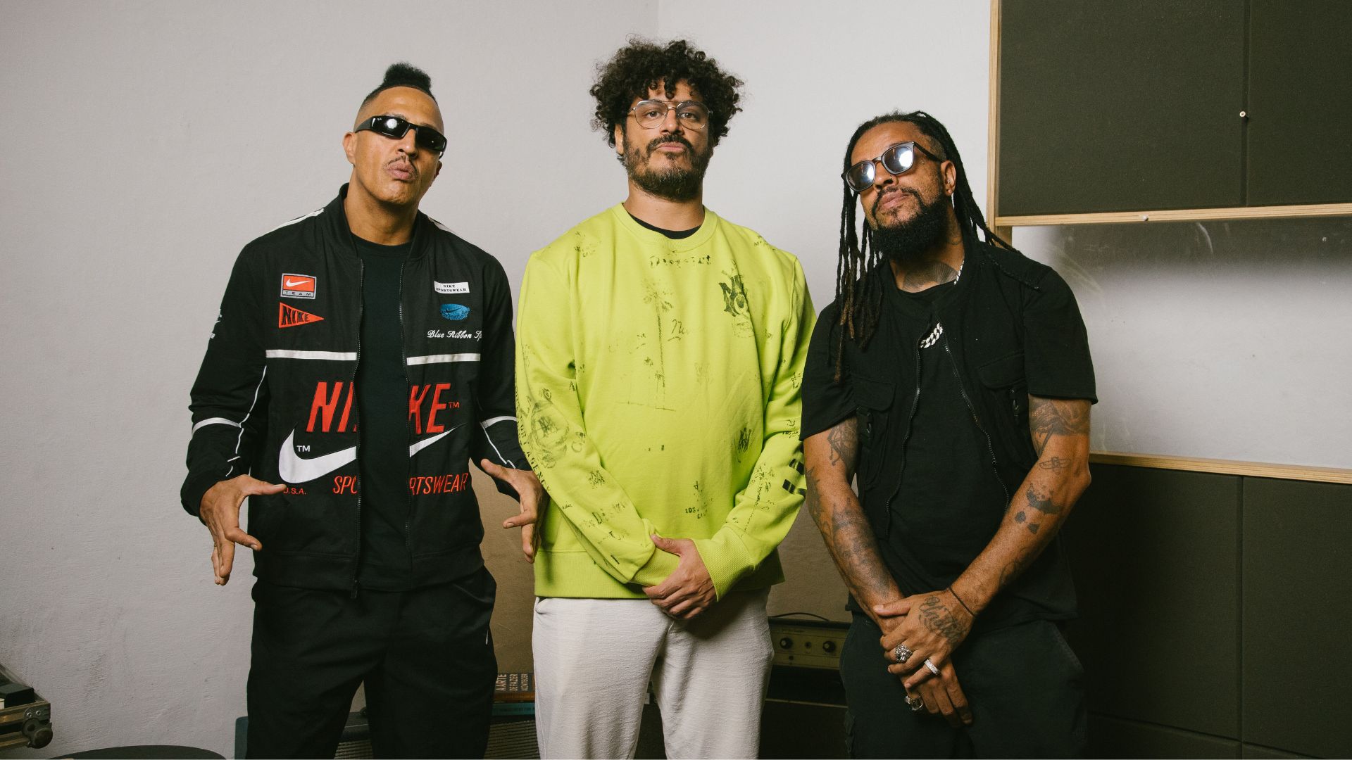Mano Brown, Criolo e Rael (Foto: Jeff Delgado)