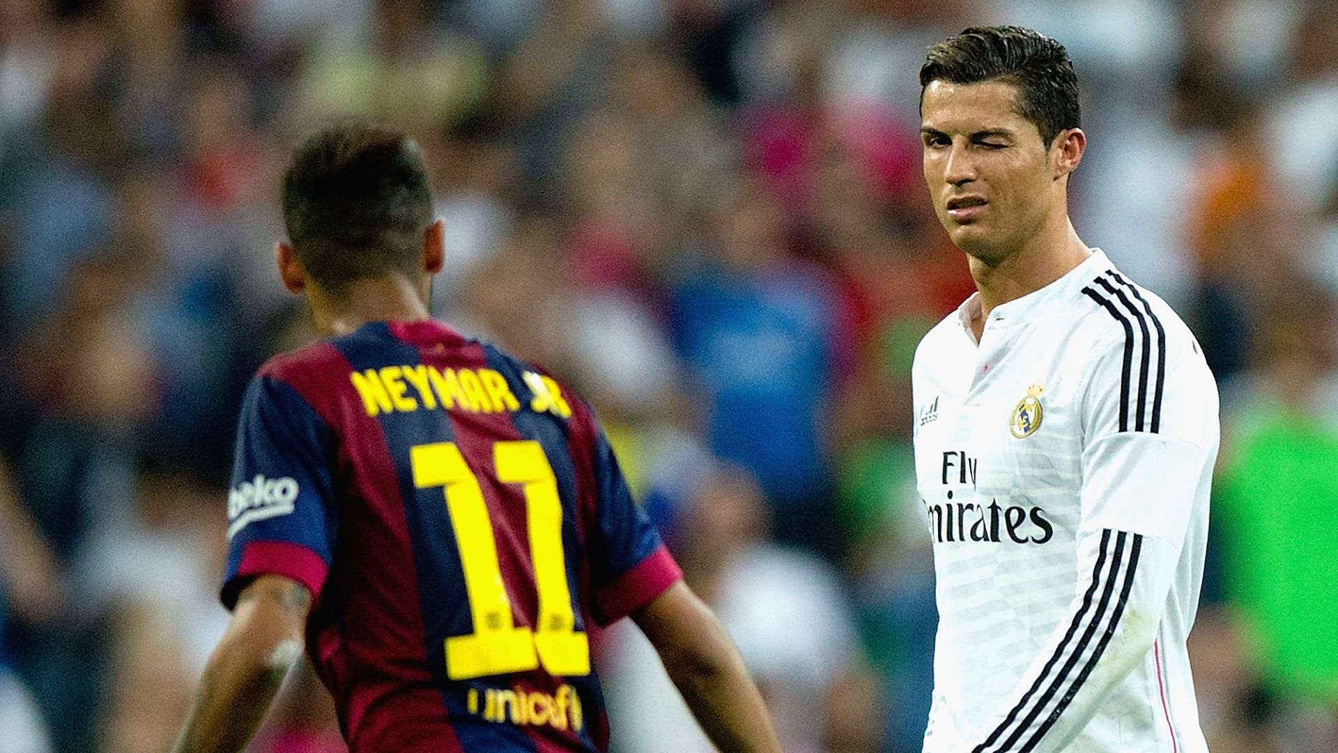 Neymar e Cristiano Ronaldo (Foto: Gonzalo Arroyo Moreno/Getty Images)