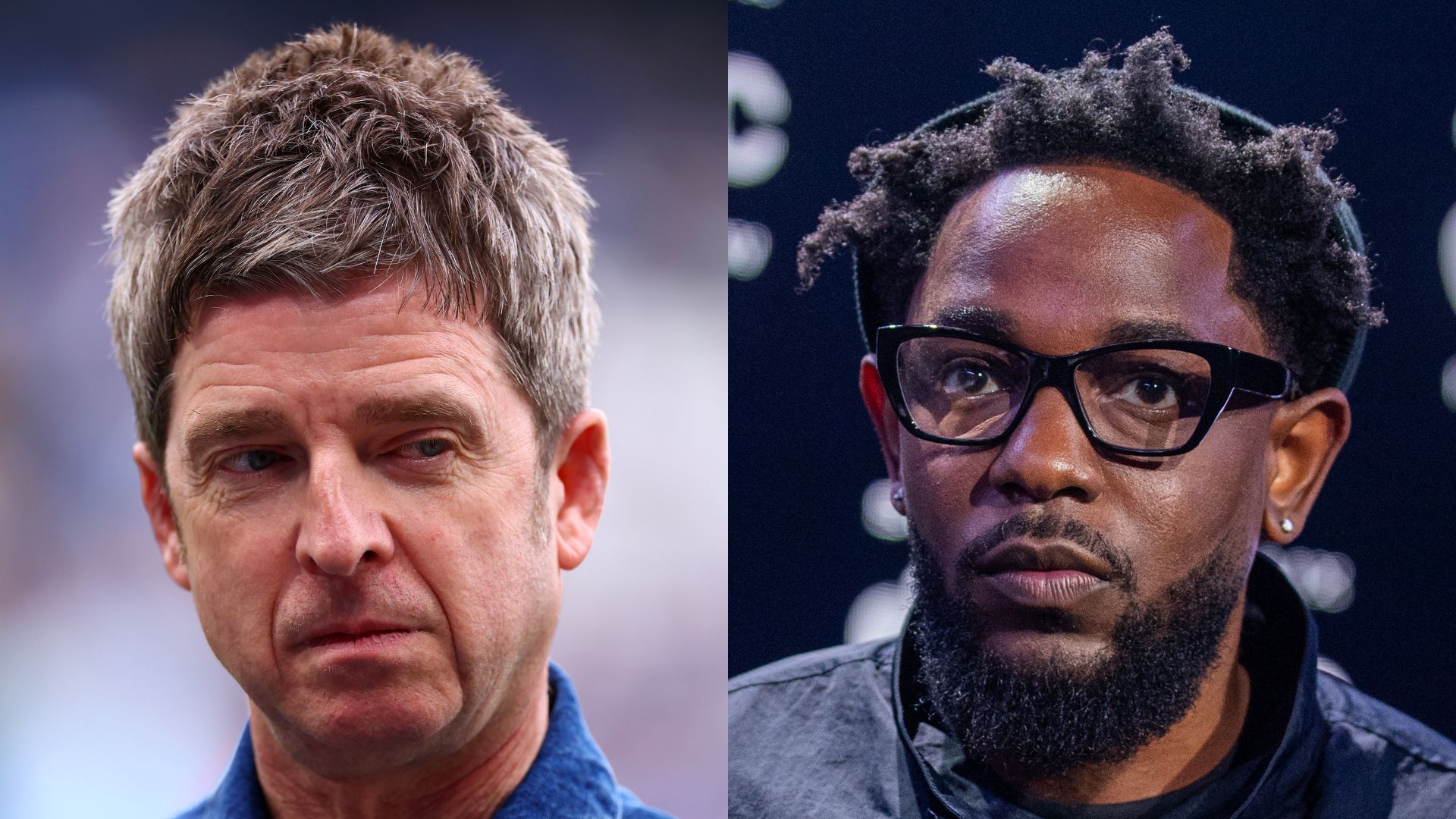 Noel Gallagher (Foto: Chris Brunskill/Fantasista/Getty Images) | Kendrick Lamar (Foto: Aaron J. Thornton/WireImage)