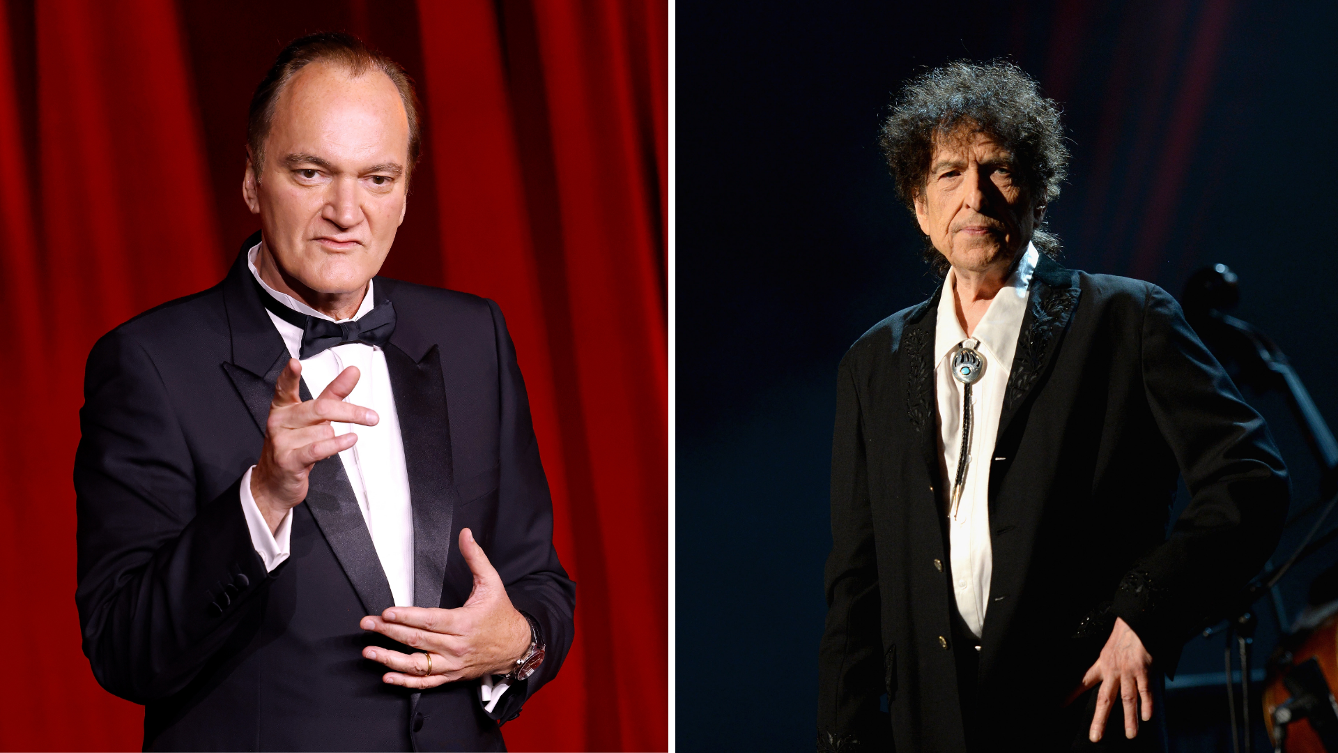 Quentin Tarantino e Bob Dylan (Foto: Taylor Hill/FilmMagic e Michael Kovac/WireImage)