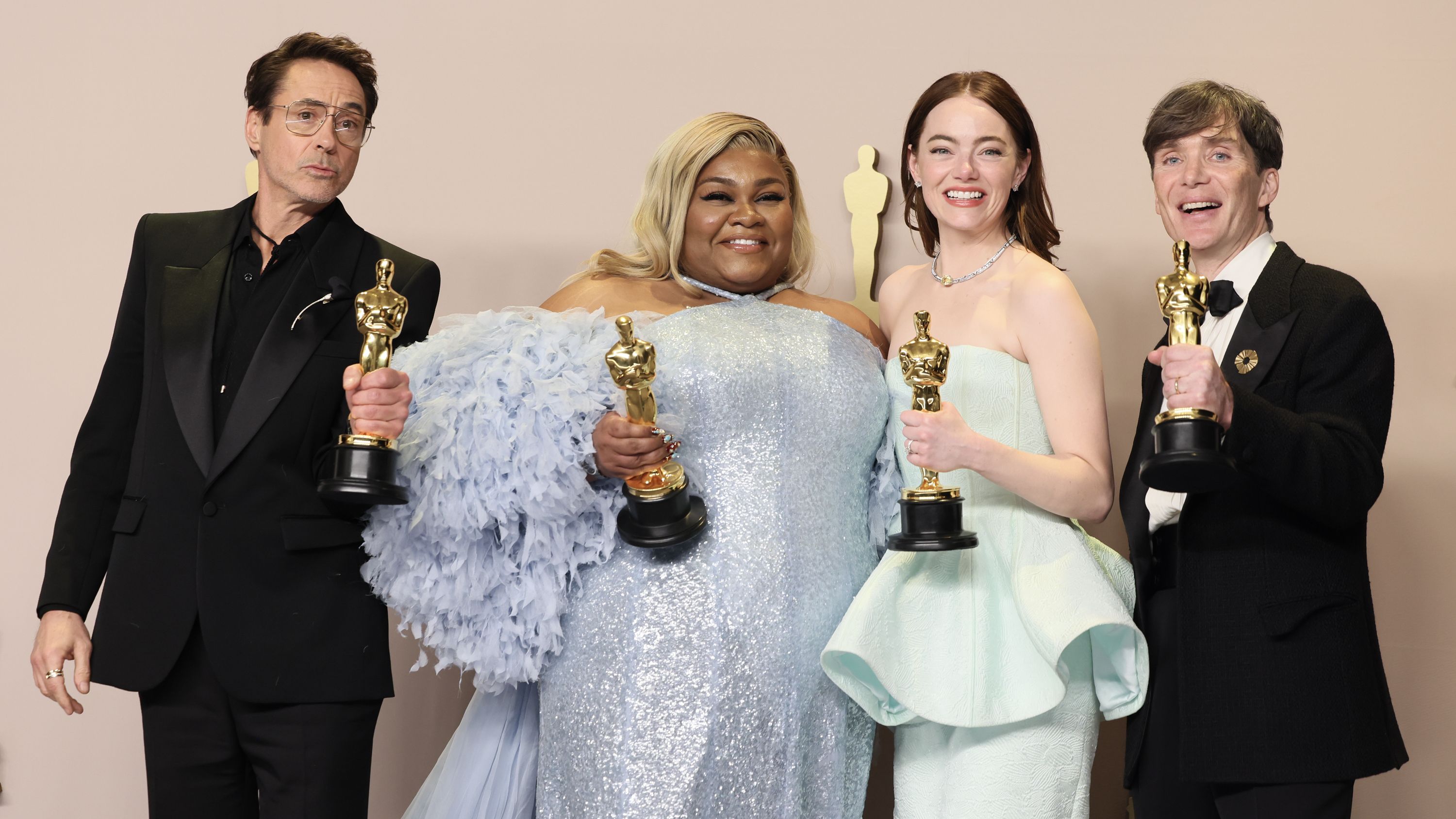 Robert Downey Jr., Da'Vine Joy Randolph, Emma Stone e Cillian Murphy (Foto: