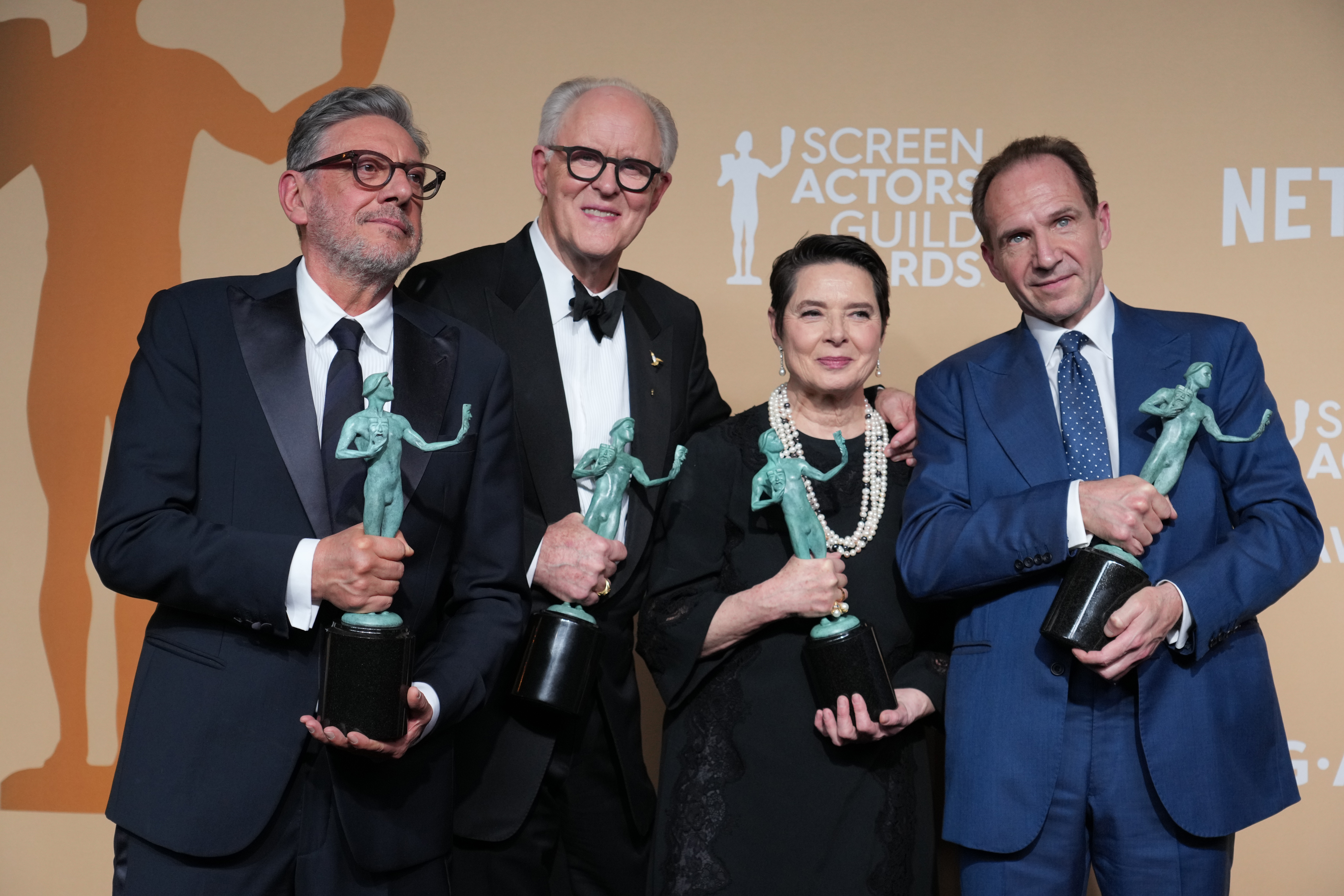 Elenco de Conclave recebe o SAG Awards (Foto: Jeff Kravitz/FilmMagic)