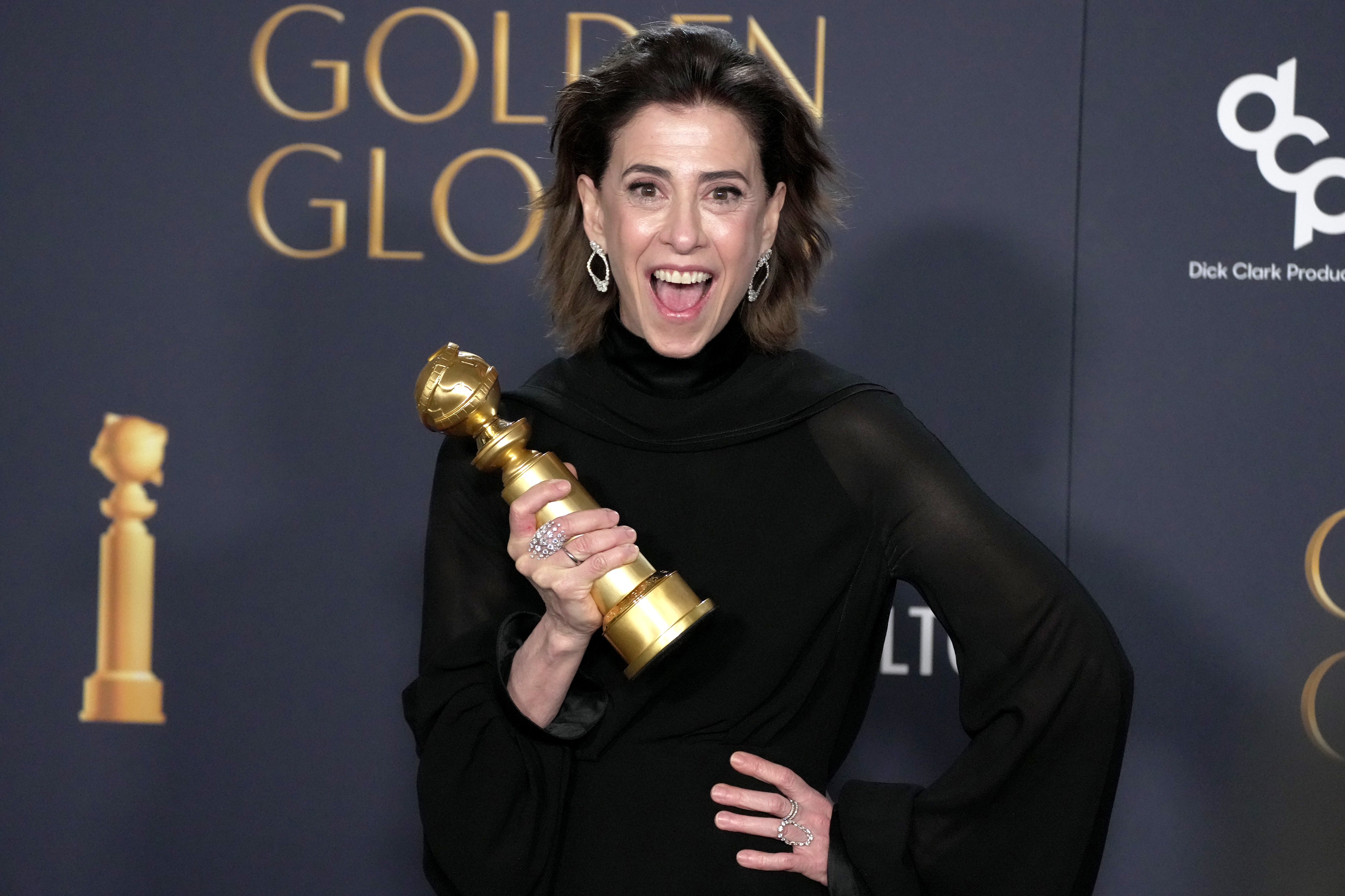 Fernanda Torres, vencedora do Globo de Ouro (Foto: Jeff Kravitz/FilmMagic)