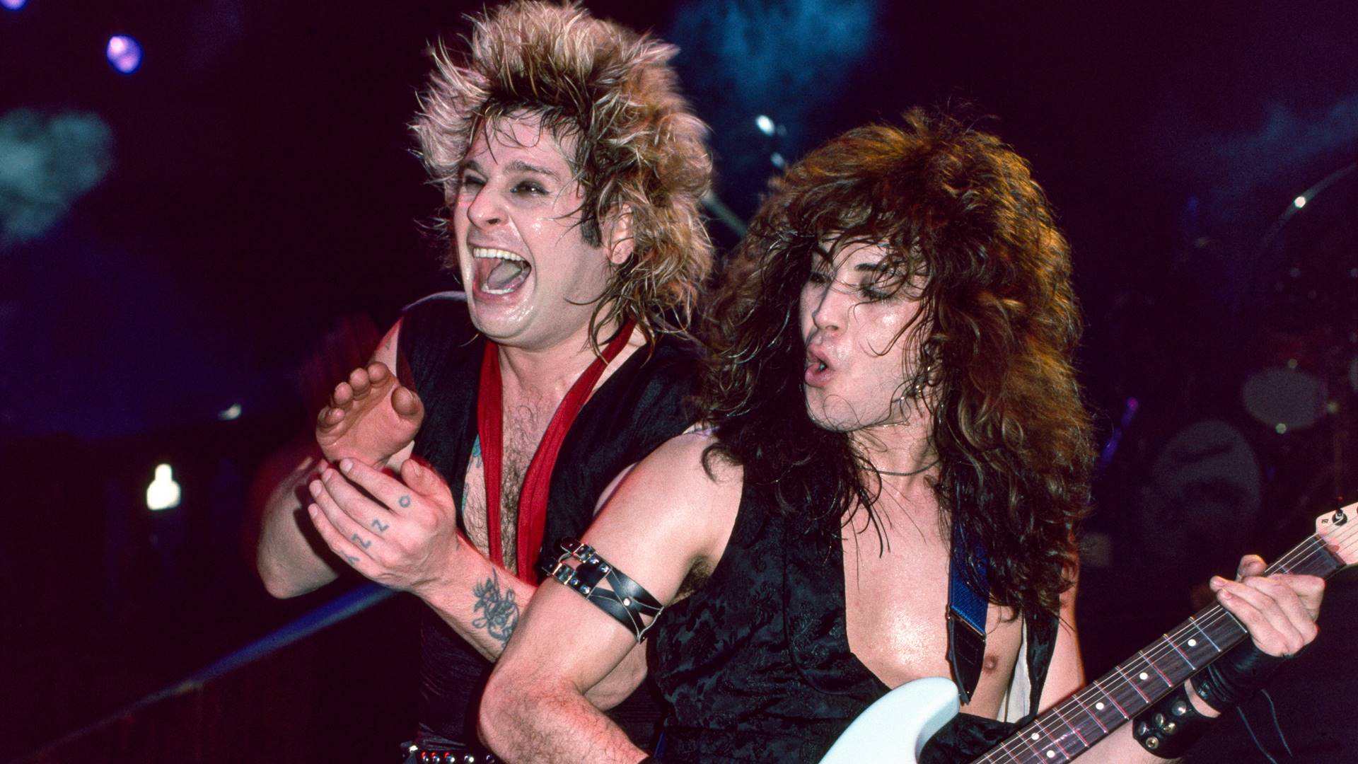 Ozzy Osbourne e Jake E. Lee em 1984