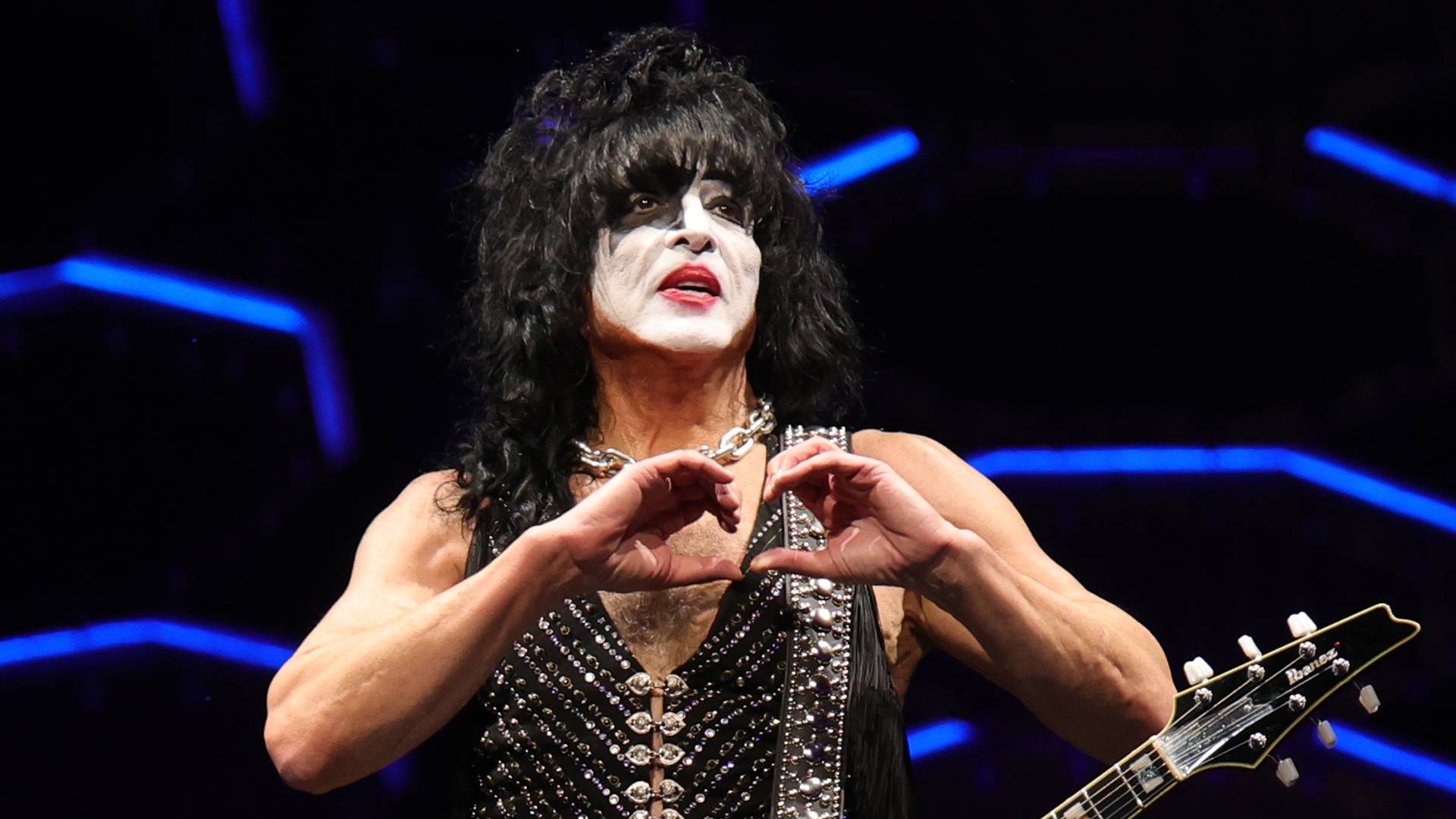 Paul Stanley, vocalista e guitarrista do Kiss, em 2023