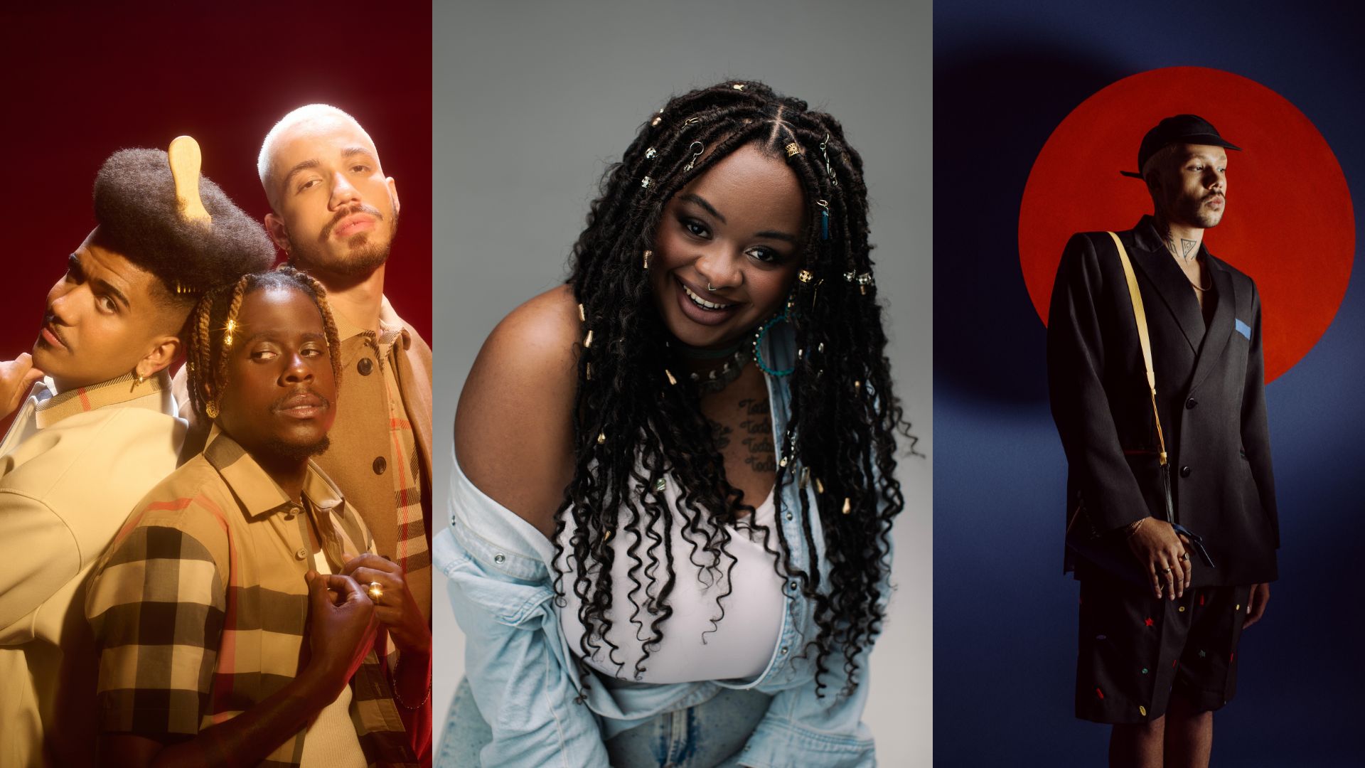 Os Garotin (Foto: Pedro Miceli), Tássia Reis (Foto: José de Holanda) e Yago Oproprio (Foto: Gleeson Paulino)