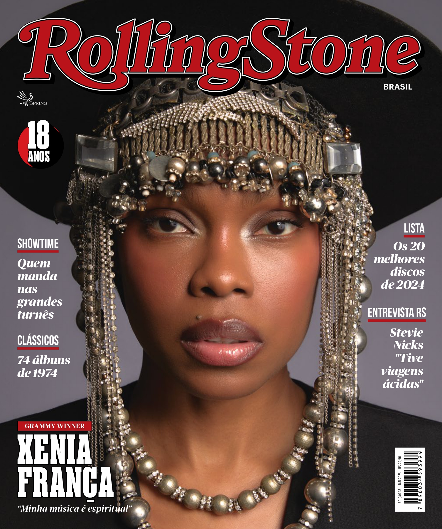 Xenia França na capa da Rolling Stone Brasil