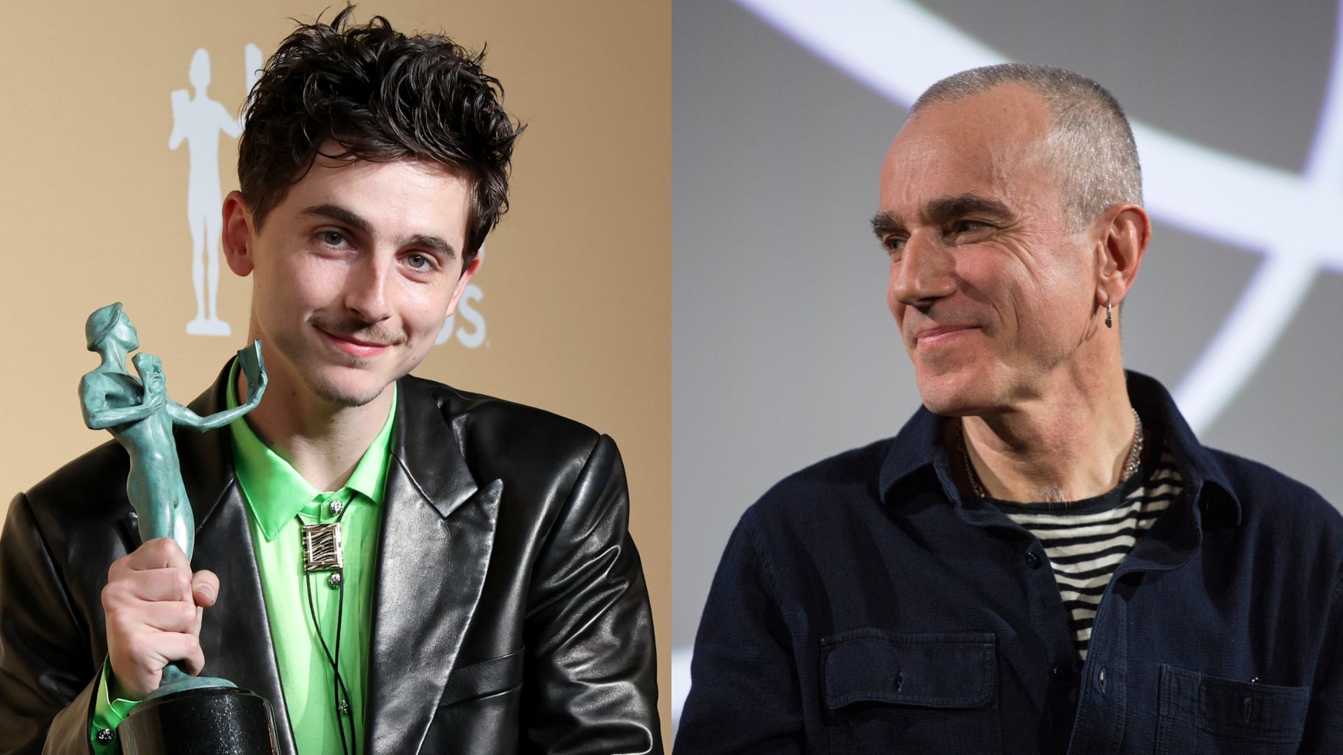 Timothée Chalamet (Foto: Amy Sussman/Getty Images) | Daniel Day-Lewis (Foto: John Phillips/Getty Images)