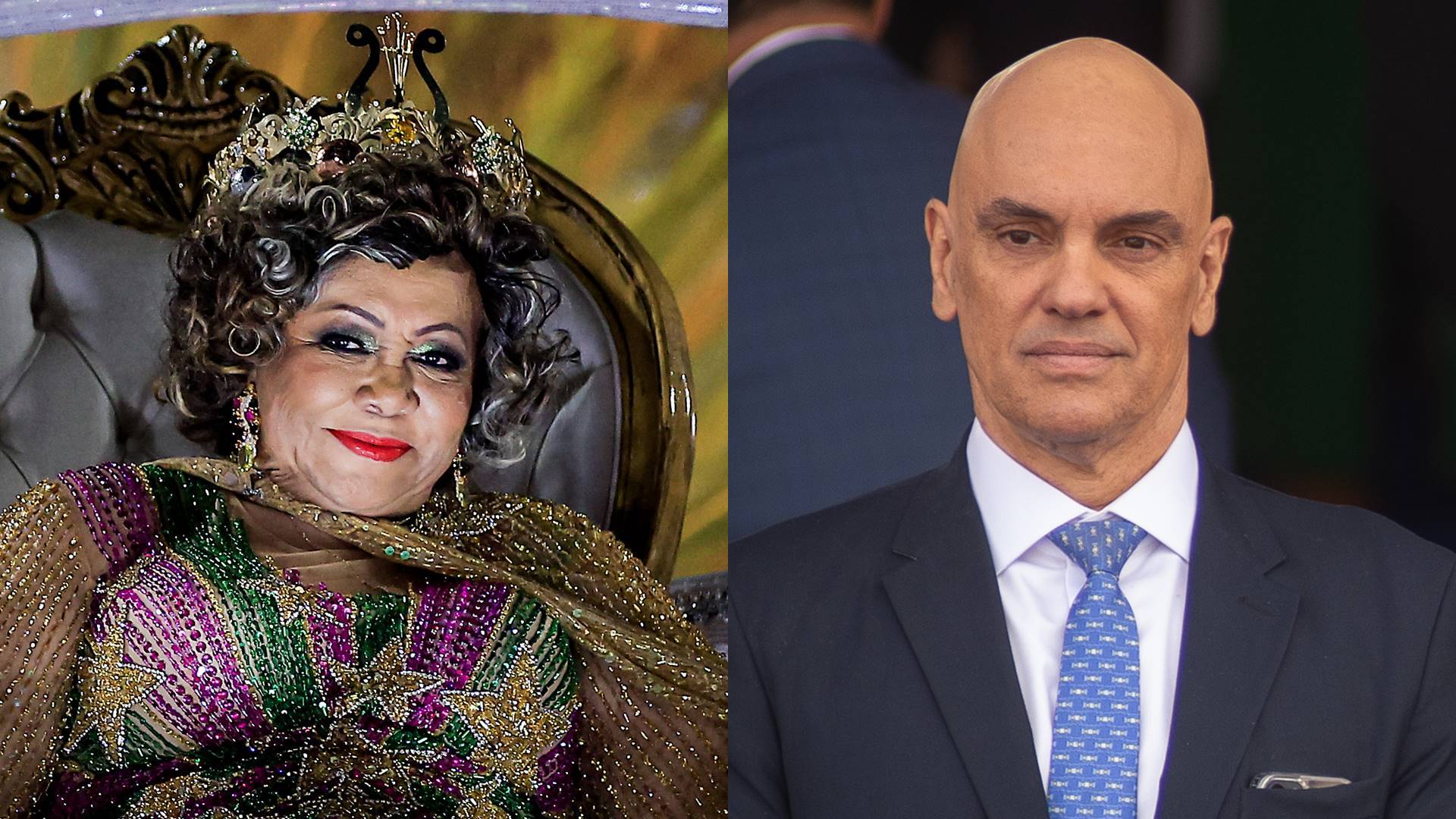 Alcione e Alexandre de Moraes