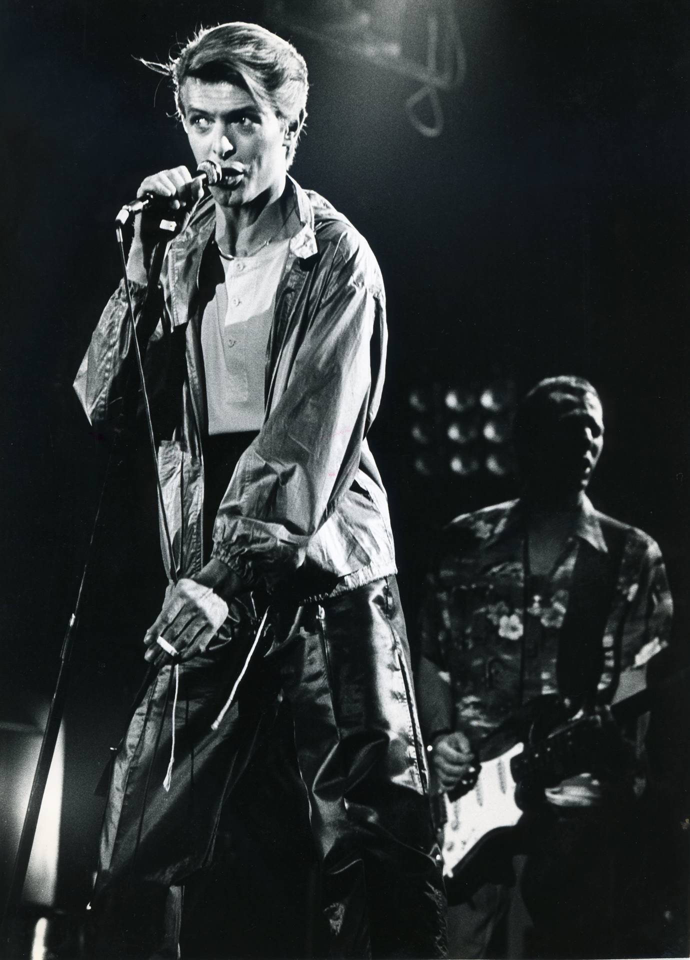 David Bowie e Adrian Belew em 1978