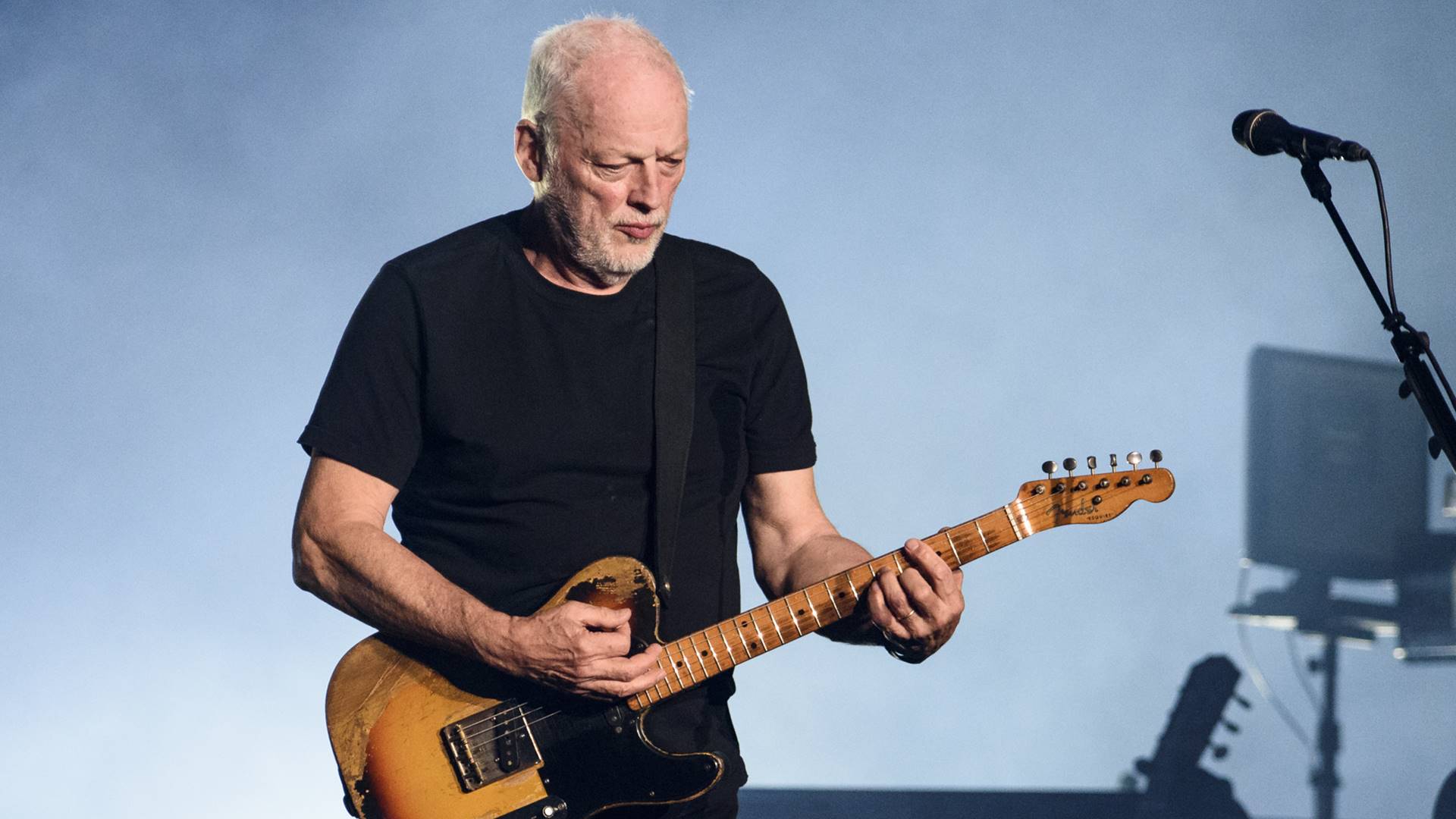David Gilmour, guitarrista do Pink Floyd, em 2016