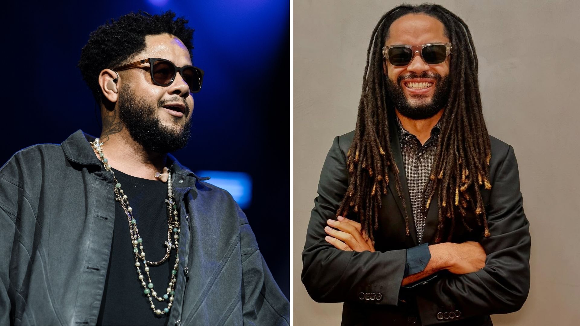 Emicida e Fióti (Foto: Mauricio Santana/Getty Images e Reproduçã/Instagram)