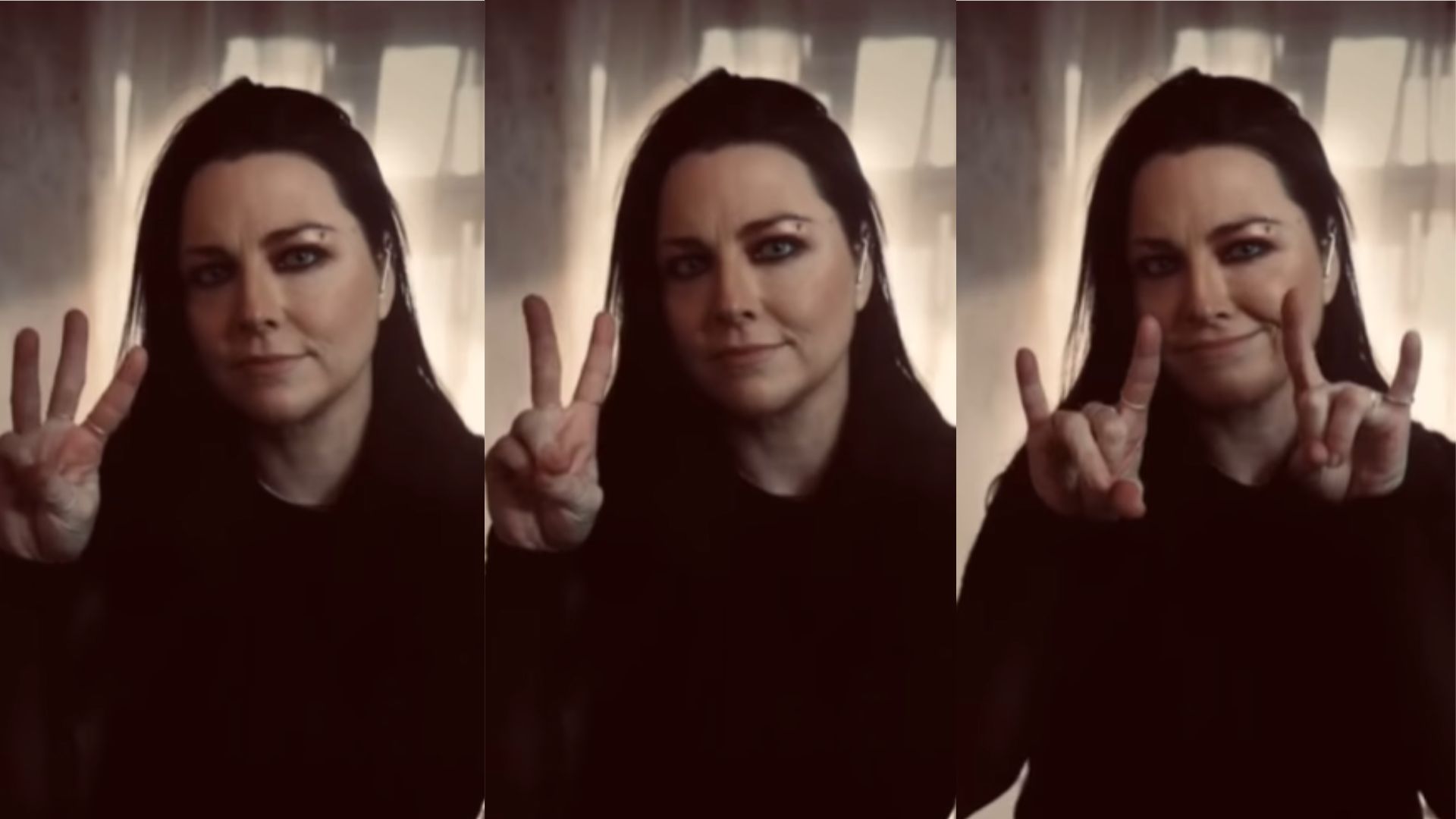 Amy Lee em vídeo publicado pelo Evanescence (Foto: Reprodução/Instagram)