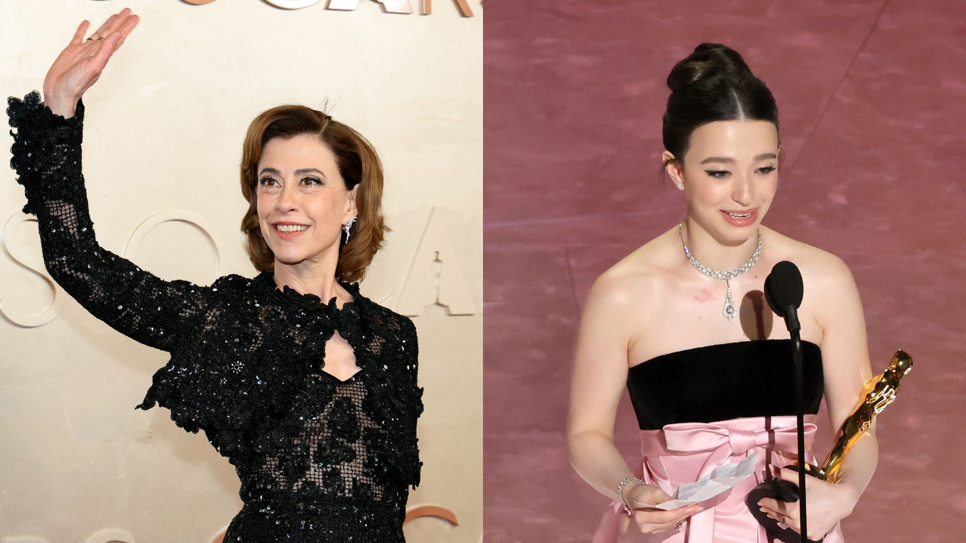 Fernanda Torres (Foto: Arturo Holmes/WireImage) | Mikey Madison (Foto: Kevin Winter/Getty Images)