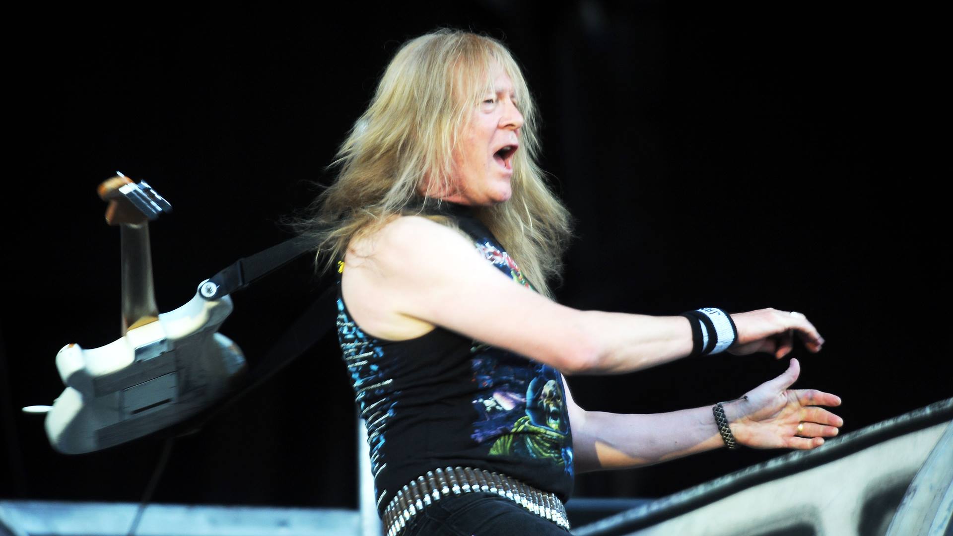 Janick Gers, guitarrista do Iron Maiden, em 2011