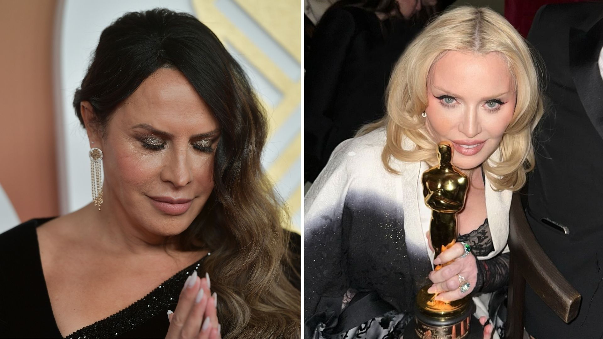 Karla Sofía Gascón e Madonna (Foto: Dominique Charriau/WireImage e Reprodução/Instagram)