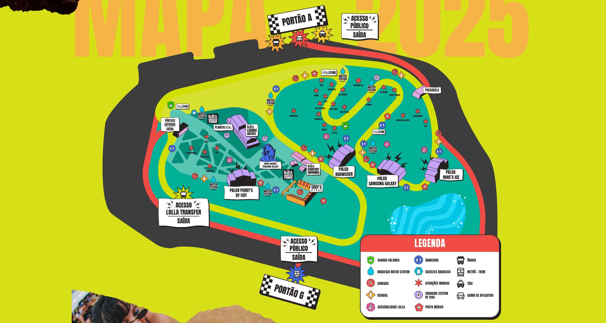 Mapa Lollapalooza
