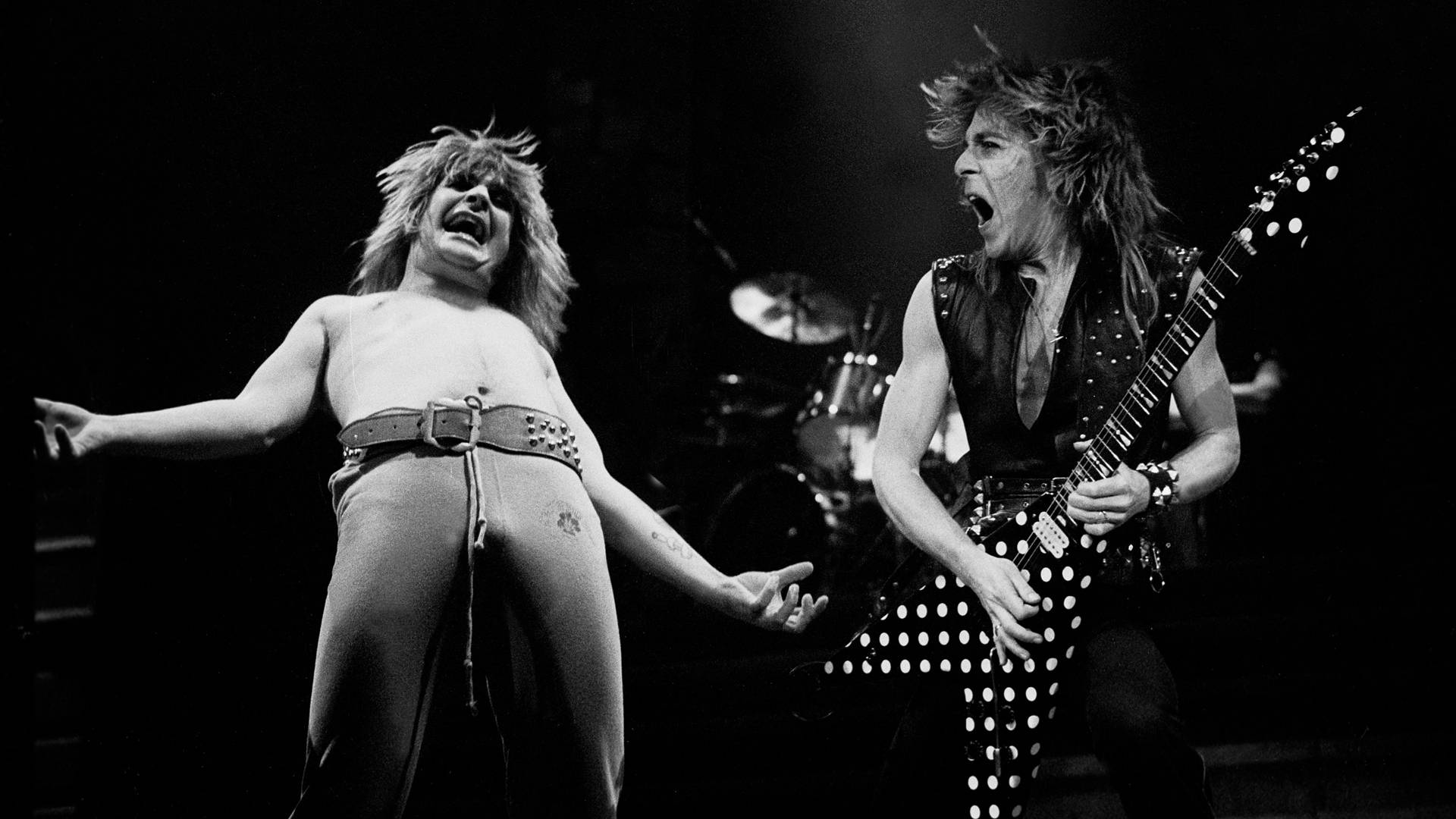 Ozzy Osbourne e Randy Rhoads em 1982